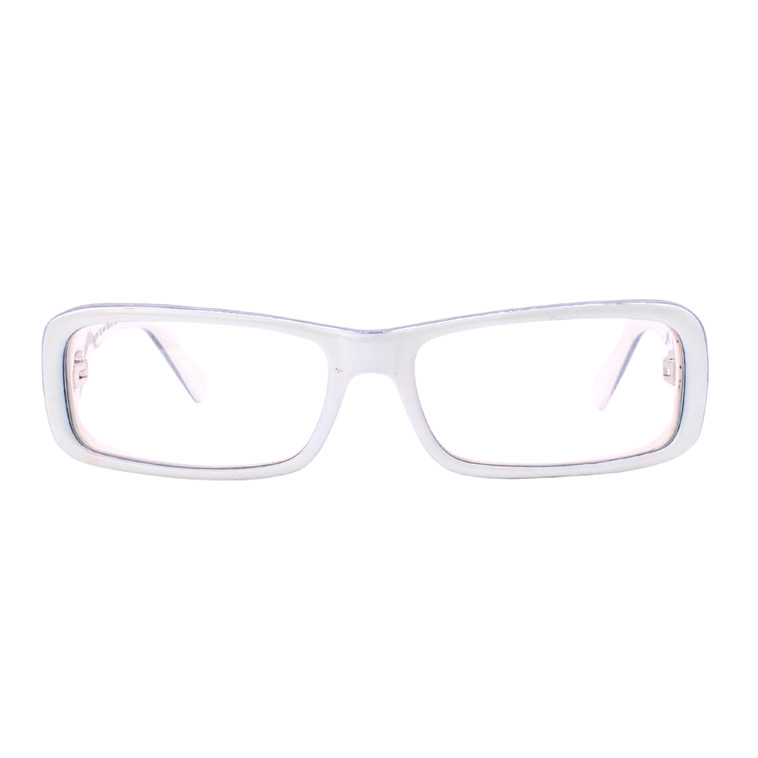 LICK IT Bayonetta Rectangle Clear Glasses-Giant Vintage Eyewear