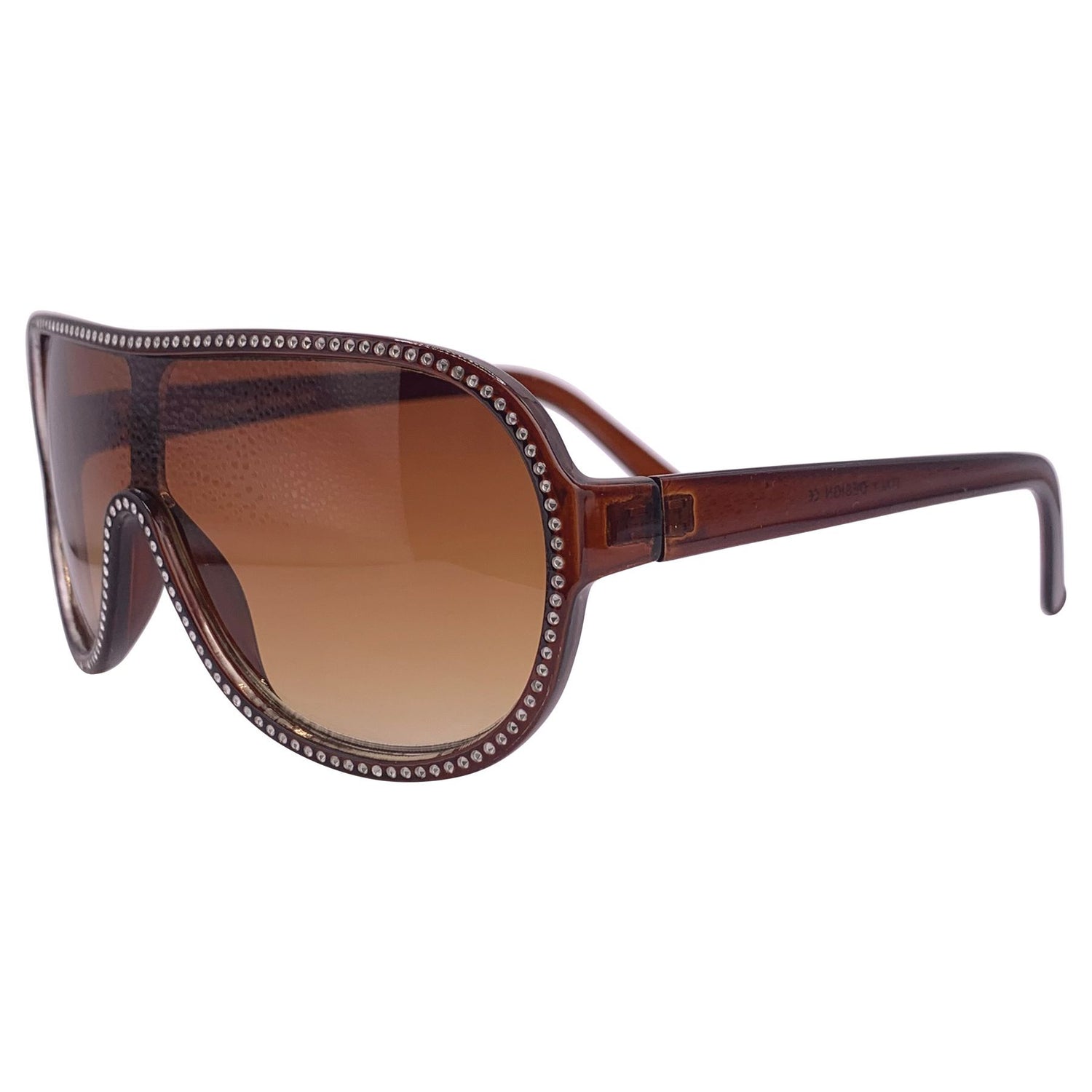 COSMOPOLITAN Studded Shield Sunglasses-Giant Vintage Eyewear