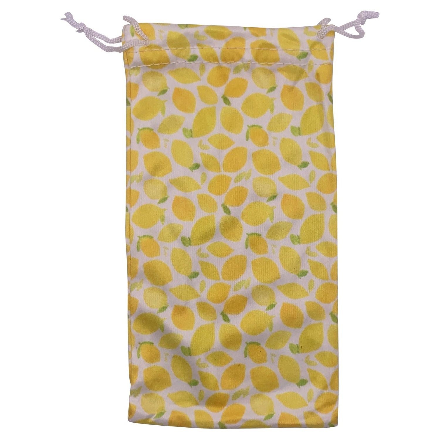 LA FRUITA Soft Reusable Sunglasses Pouch with DrawstringYellow-Giant Vintage Eyewear