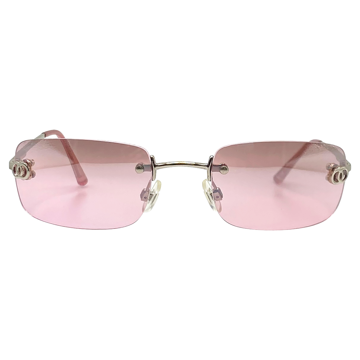 AMETHYST Rimless Y2K Sunglasses-Giant Vintage Eyewear
