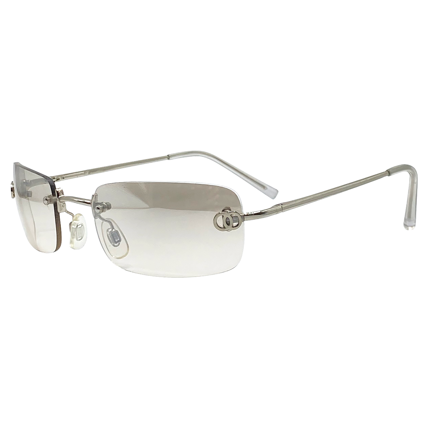 AMETHYST Rimless Y2K SunglassesFlash-Giant Vintage Eyewear