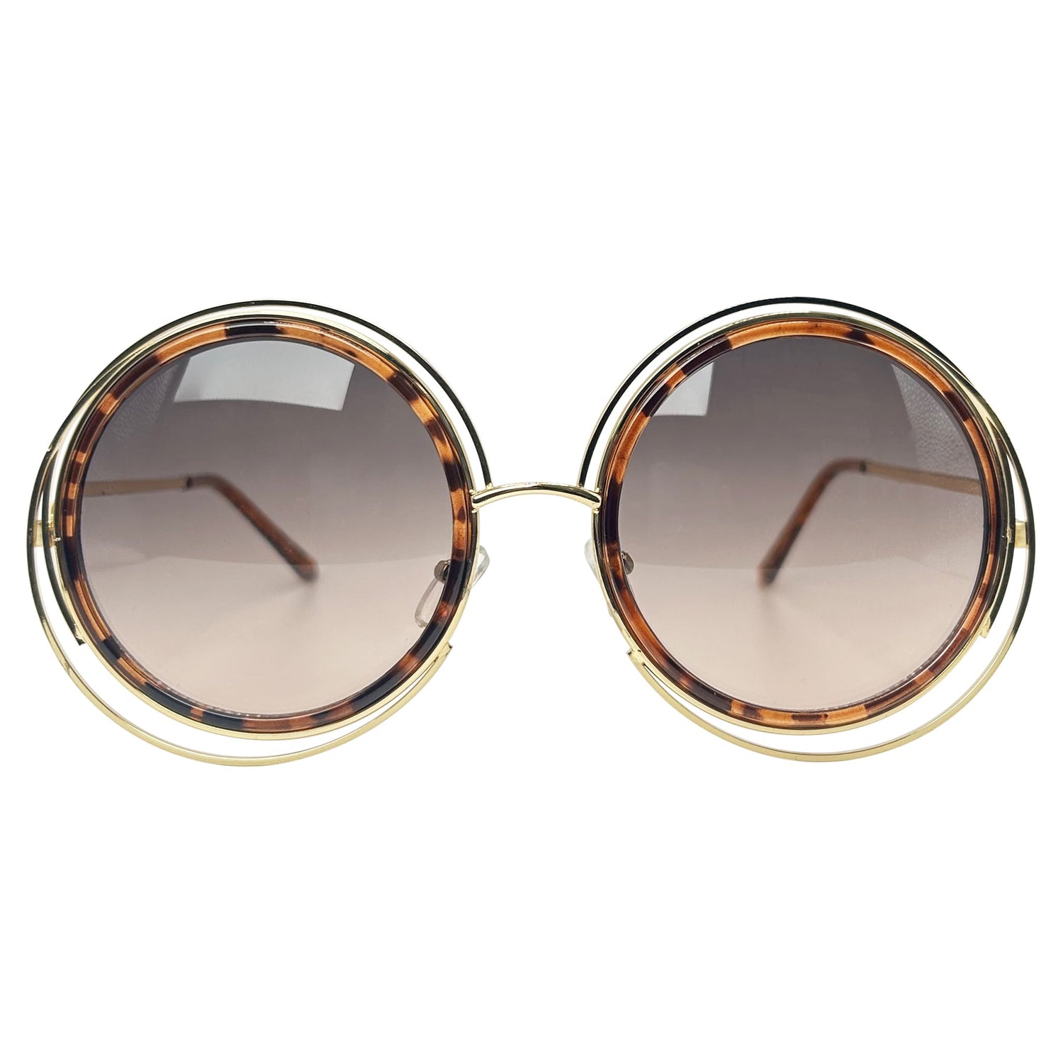 oversized vintage frames with a metal frame