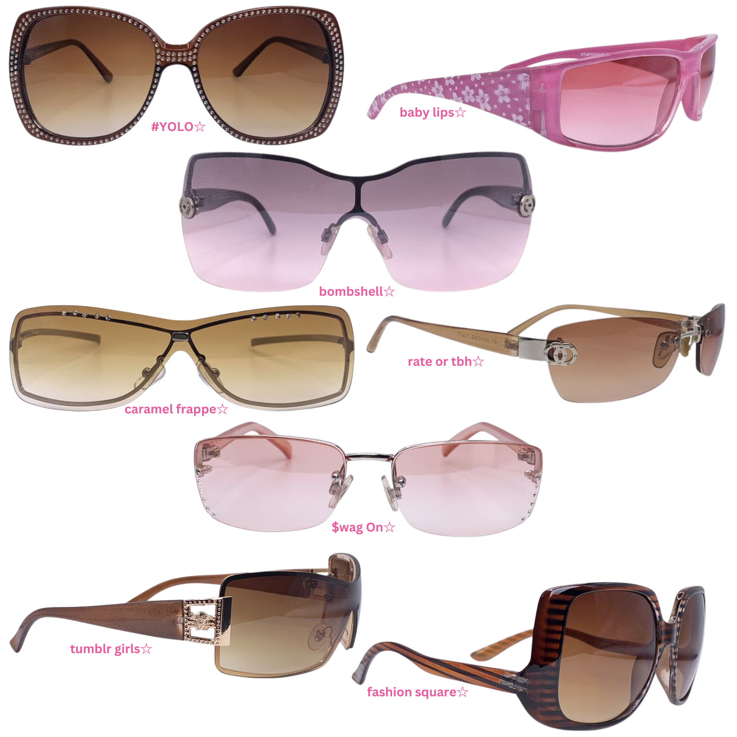 YOUNG WILD & FREE 3-Piece MYSTERY Bundle3-PIECE BUNDLE-Giant Vintage Eyewear
