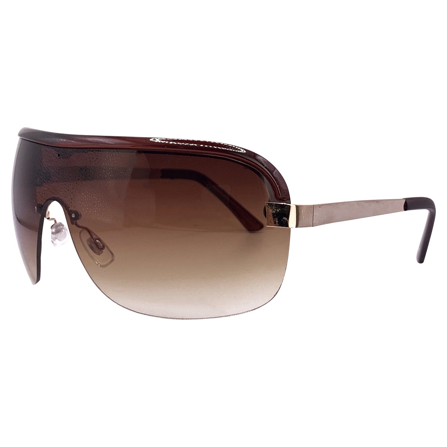 BELOW 0° Oversized Shield Sunglasses-Giant Vintage Eyewear