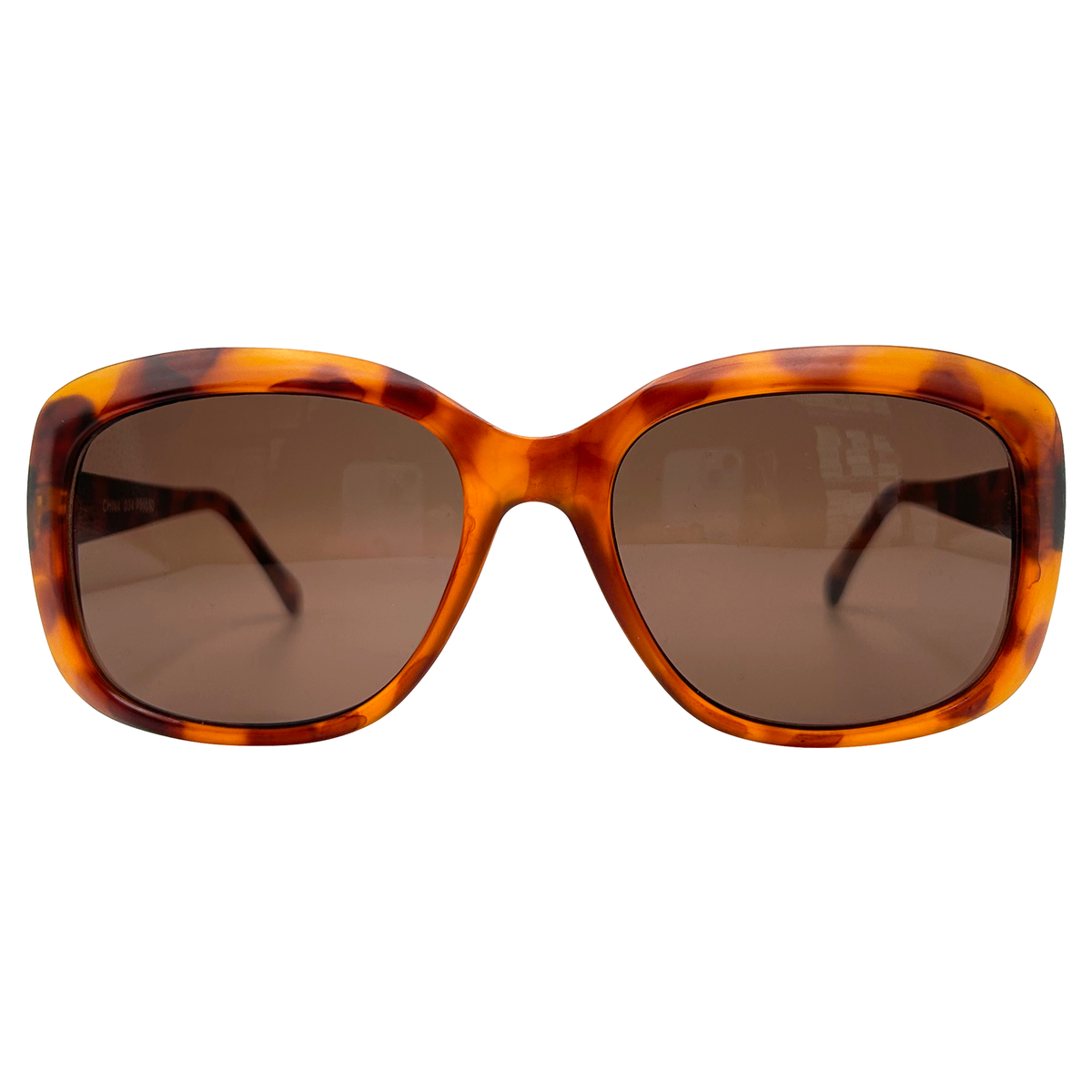 BLAKE Tortoise/Brown Square SunglassesTortoise/Brown-Giant Vintage Eyewear