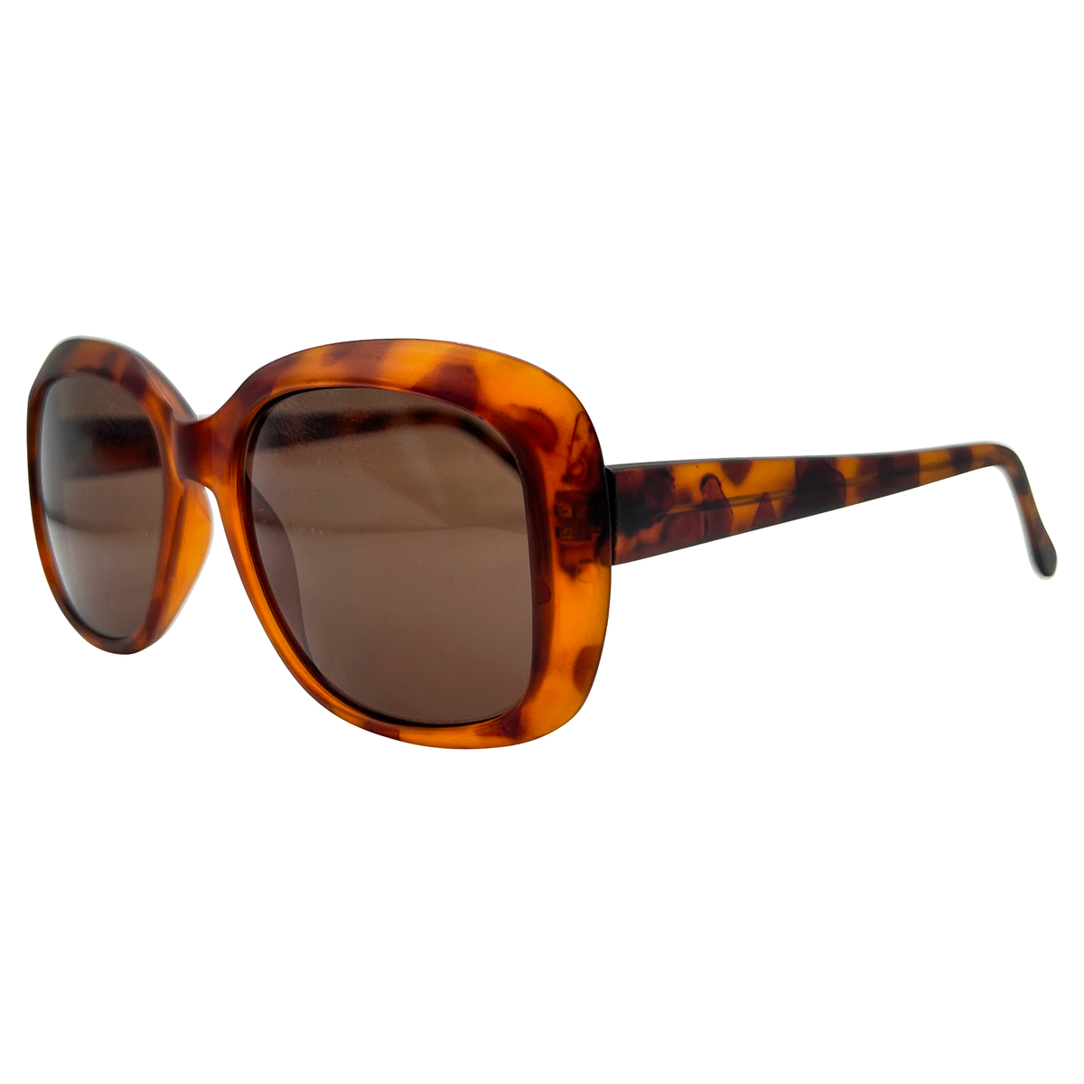BLAKE Tortoise/Brown Square SunglassesTortoise/Brown-Giant Vintage Eyewear