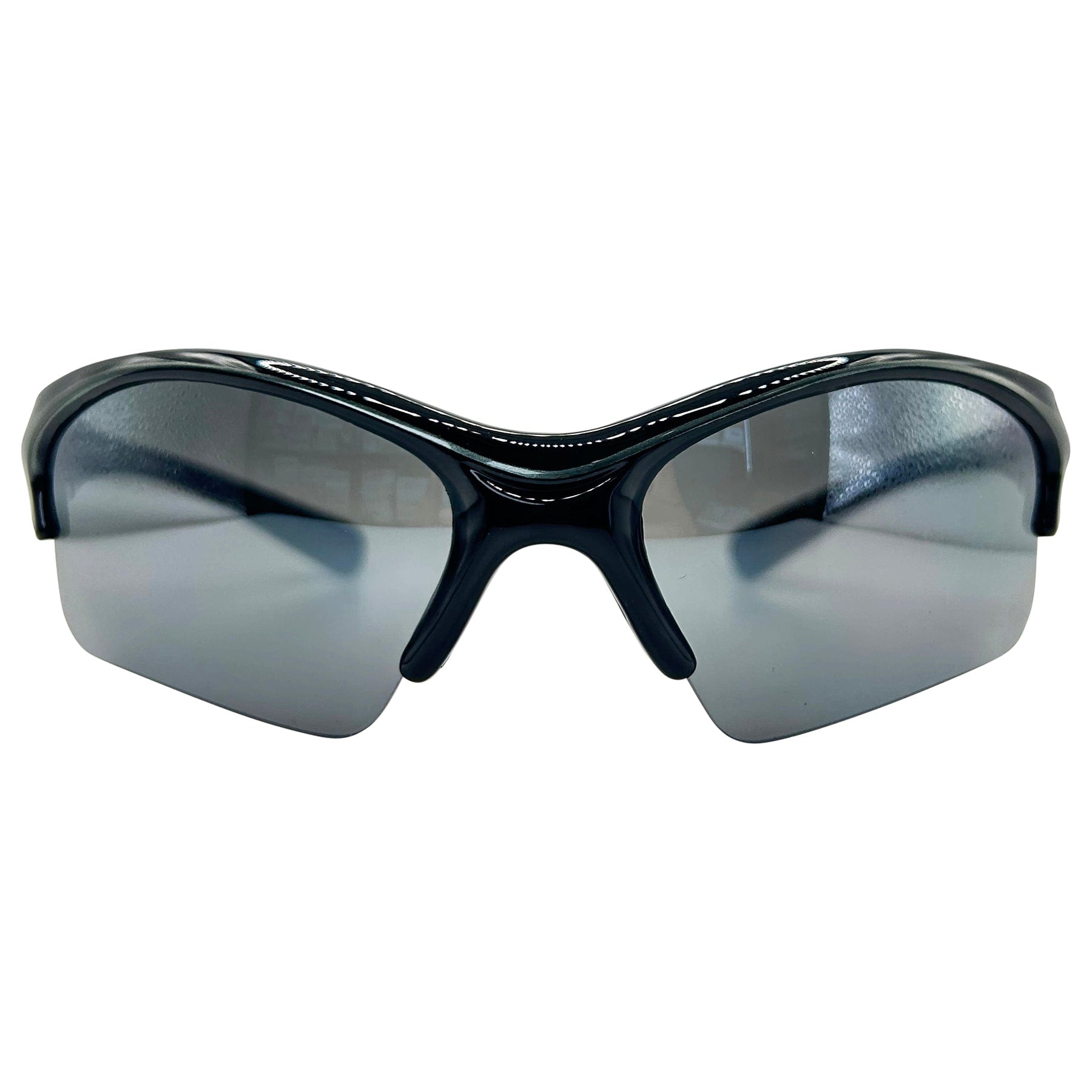 mirrored men's sunglasses with a 90s style sports frame