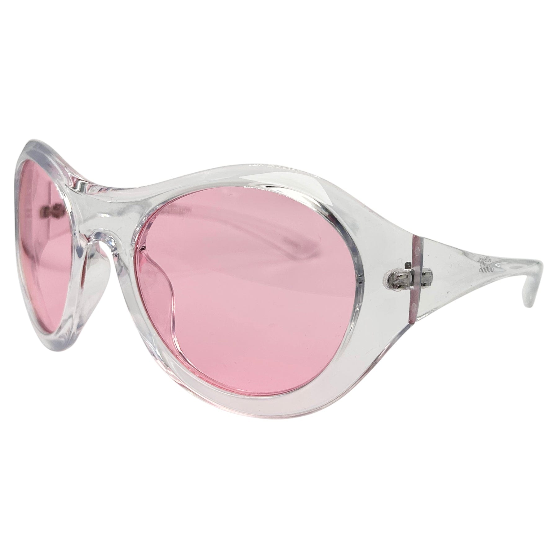 unique aviator oversized sunglasses with a boho chic style and pink lens