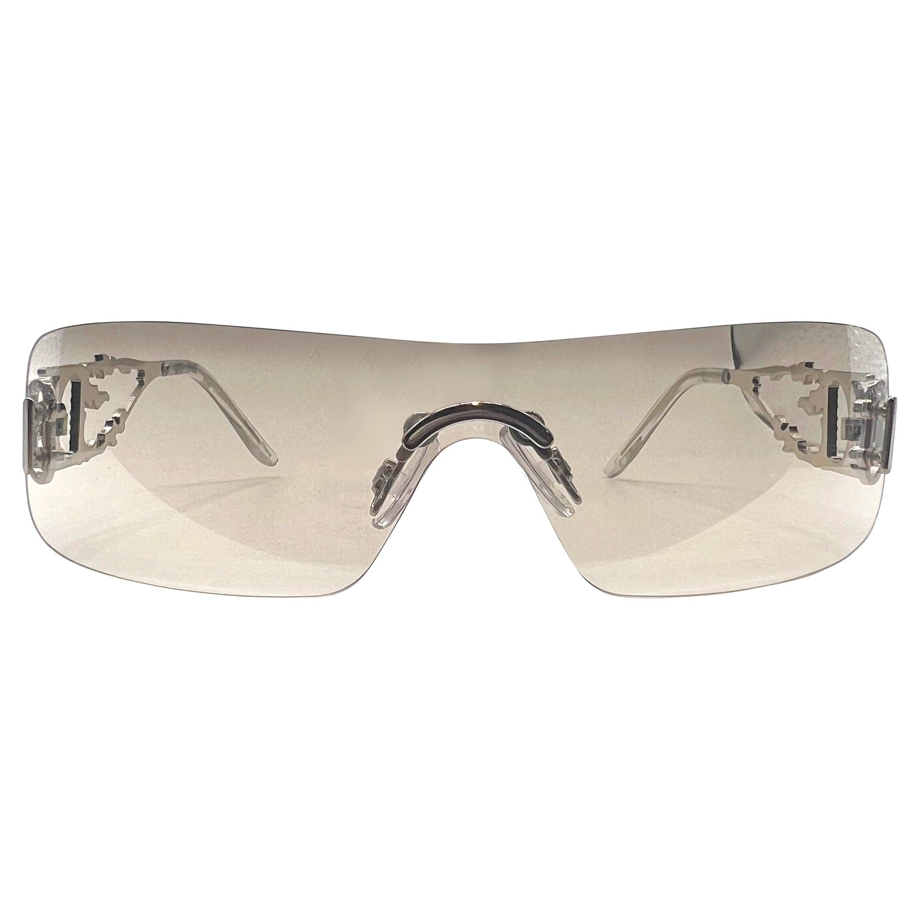 COI Silver/Flash Rimless Sunglasses *As Seen On: Doja Cat*
