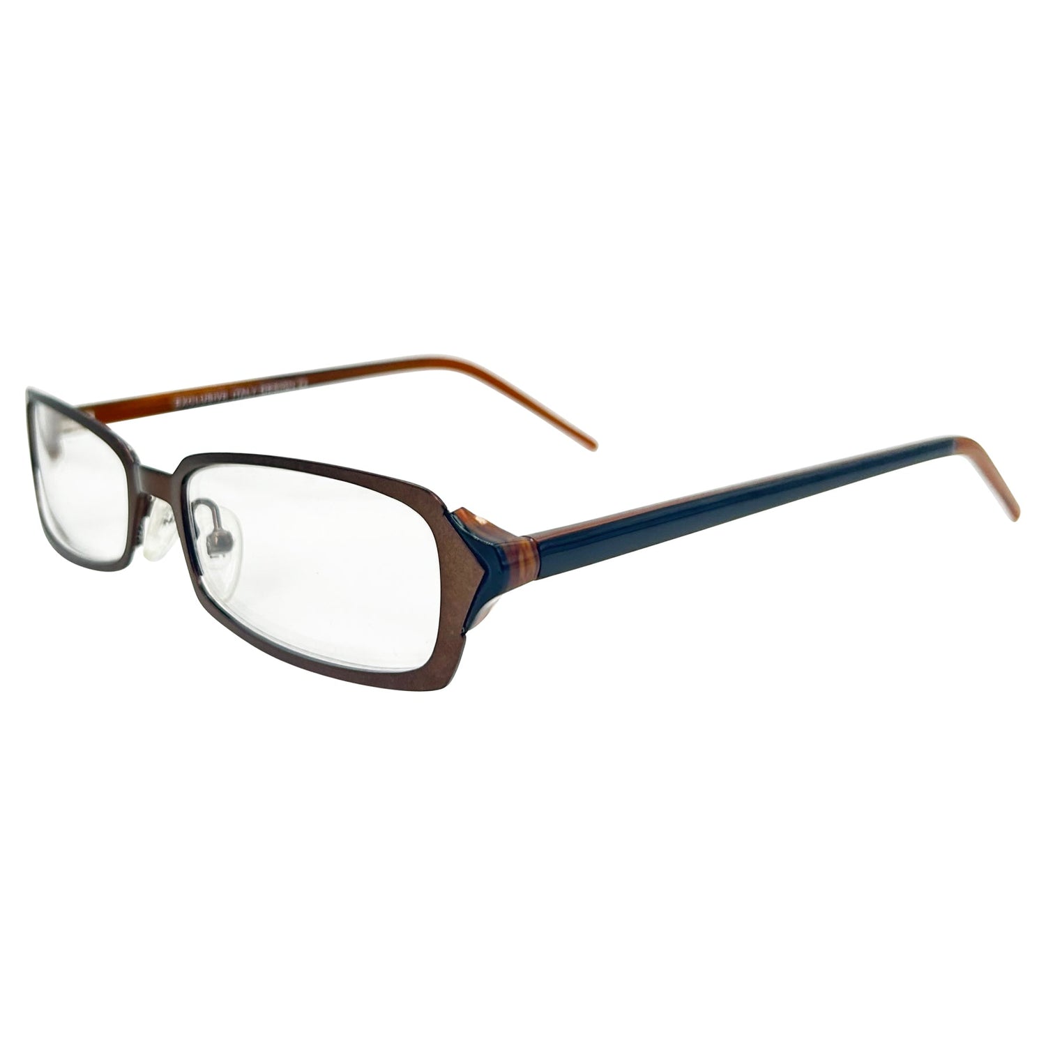 DESIRE Clear Rectangular 90s Bayonetta-Style Glasses | PremiumCopper-Giant Vintage Eyewear