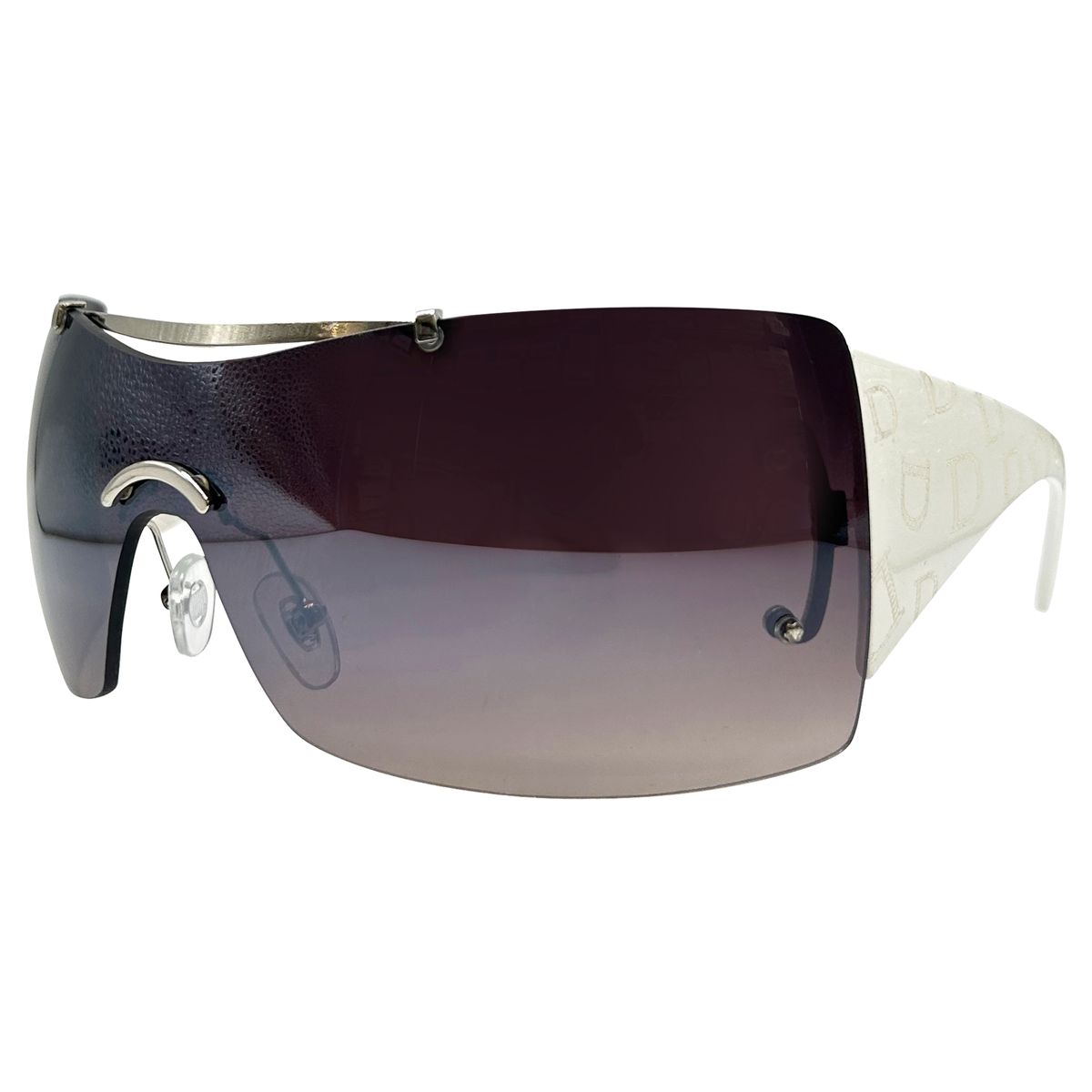 DIET SODA Shield SunglassesWhite/Smoke-Giant Vintage Eyewear