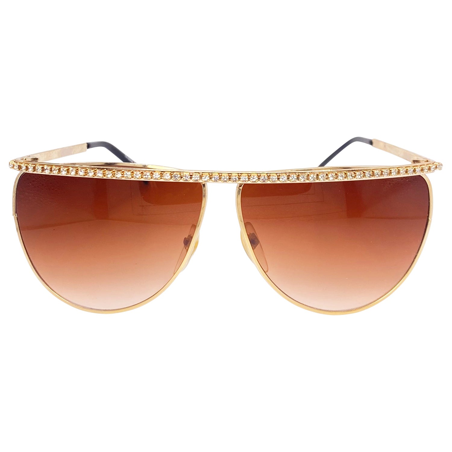 DINERO Gold Sunglasses-Giant Vintage Eyewear