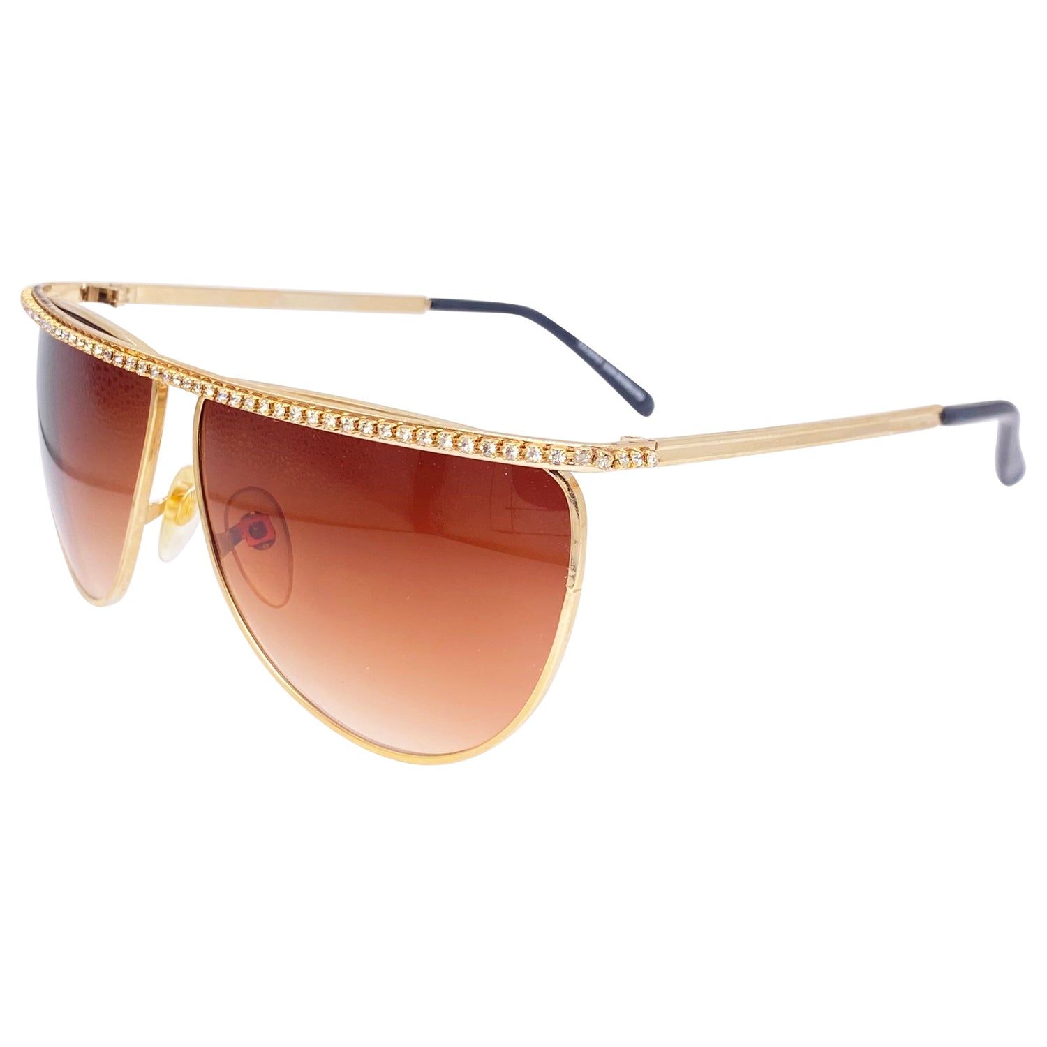 DINERO Gold Sunglasses-Giant Vintage Eyewear