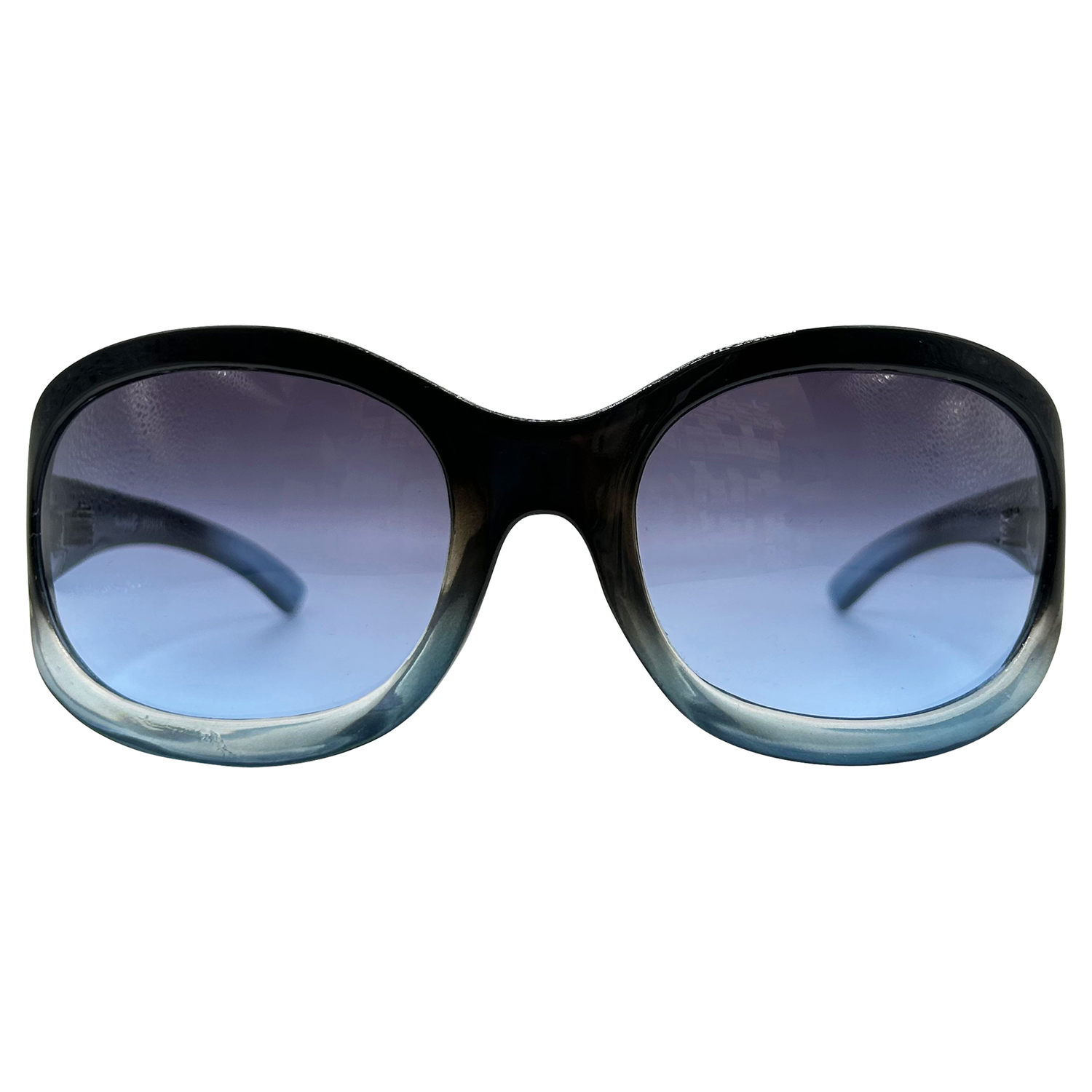 EQUIPT Oversized SunglassesGradient Blue-Giant Vintage Eyewear