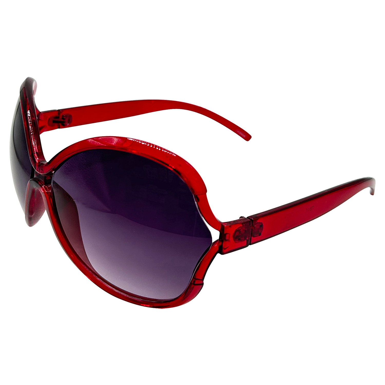 FLARED Boho Sheek Oversized SunglassesCherry/Smoke-Giant Vintage Eyewear