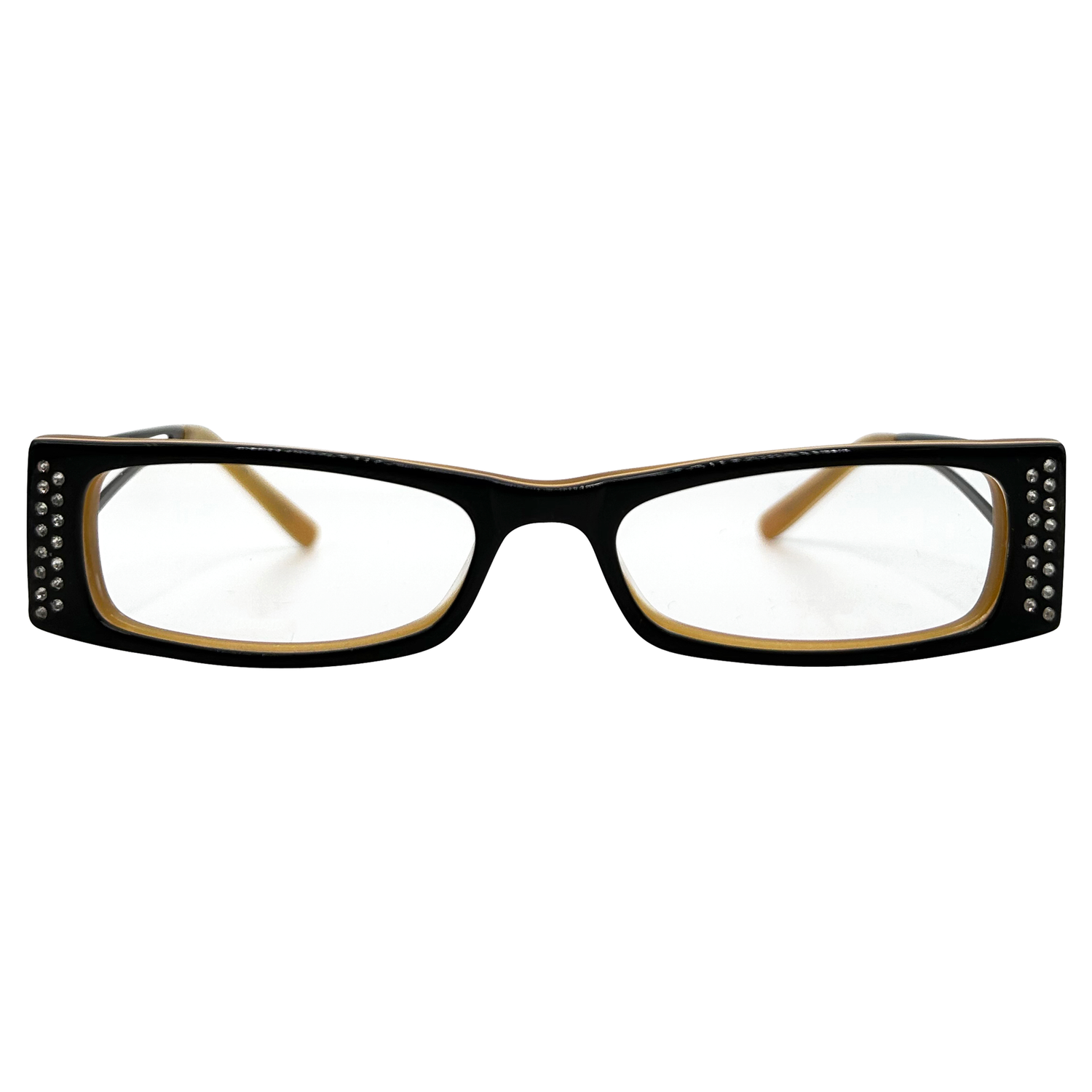 SOULLESS Small Clear Rectangular 90s Glasses-Giant Vintage Eyewear