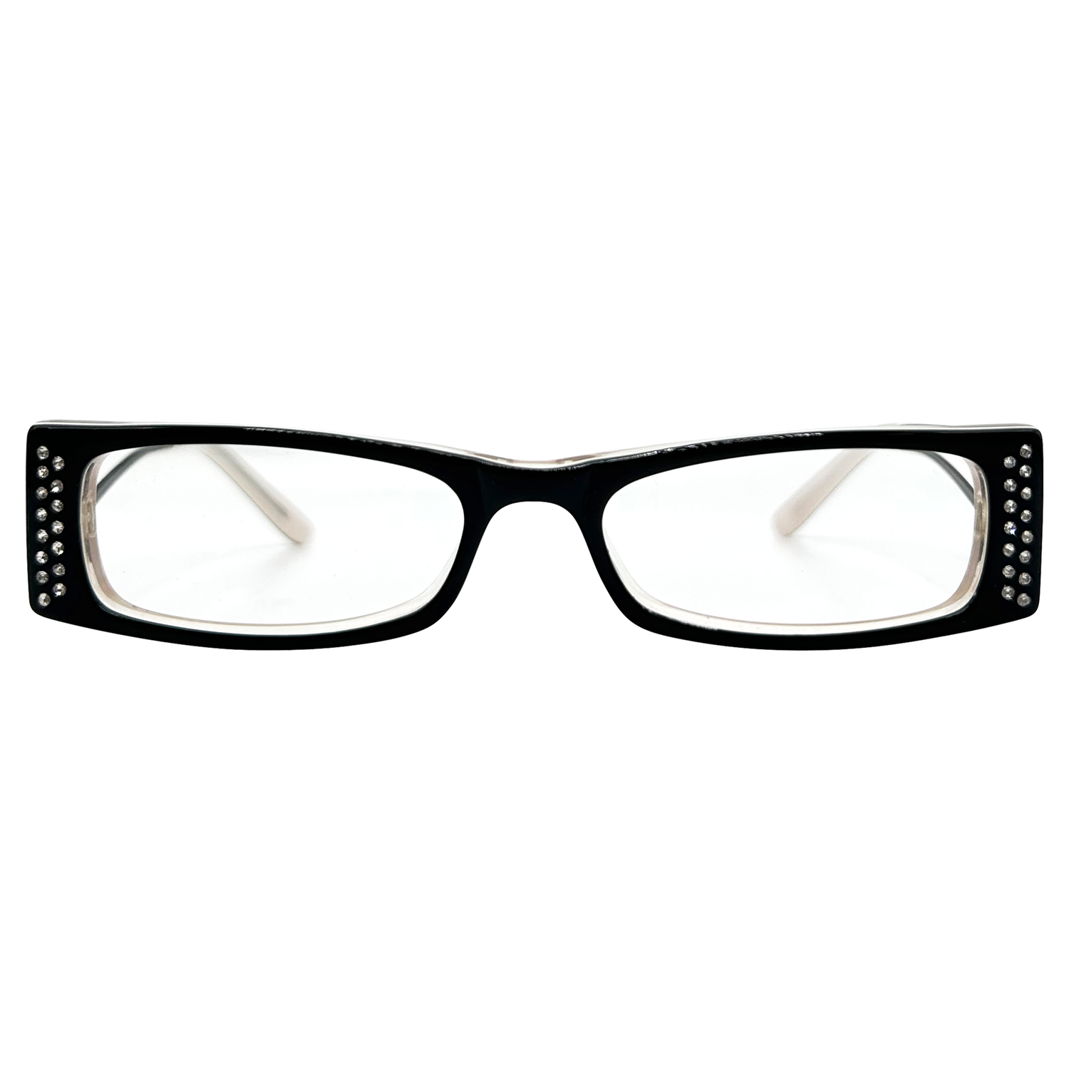 SOULLESS Small Clear Rectangular 90s Glasses-Giant Vintage Eyewear