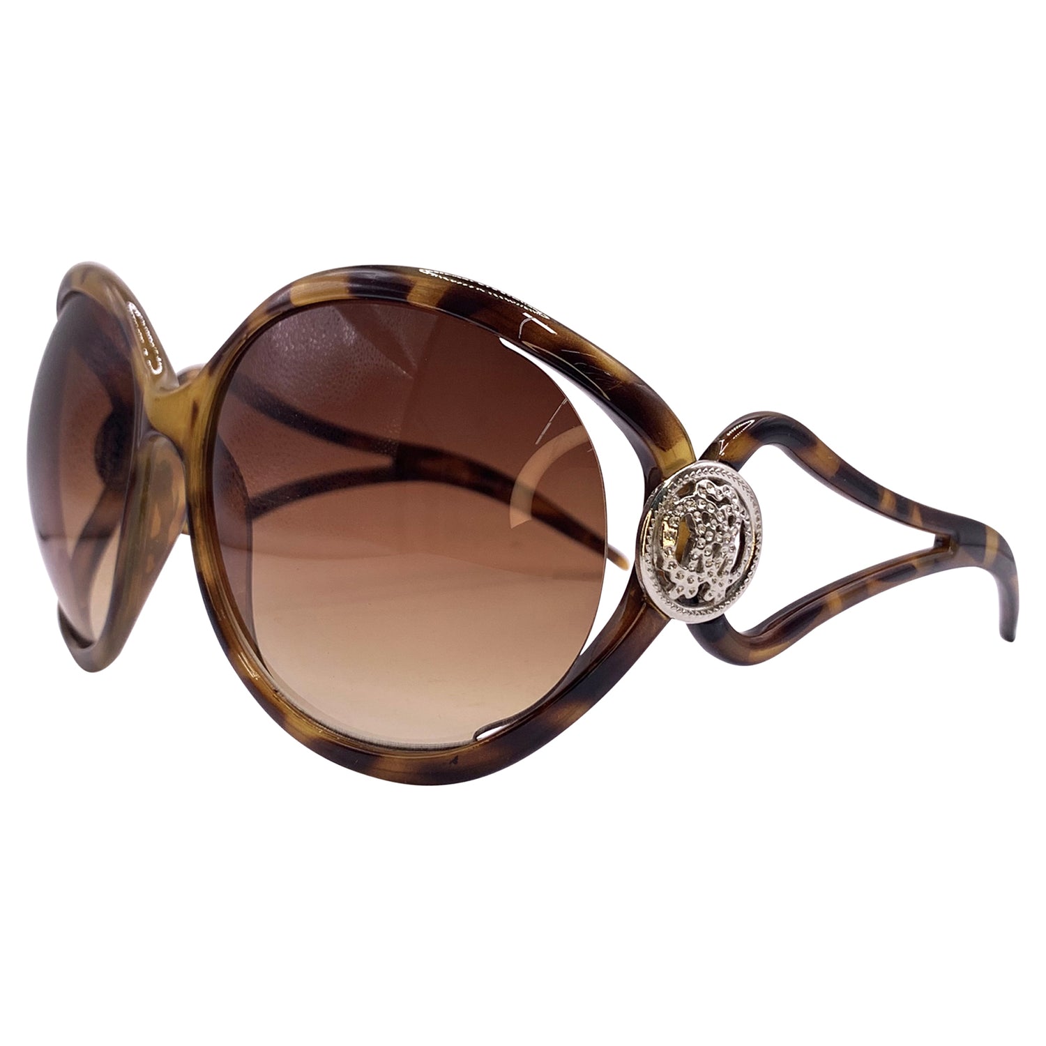 GOOD GIRL Round Oversized Boho Sunglasses -Giant Vintage Eyewear