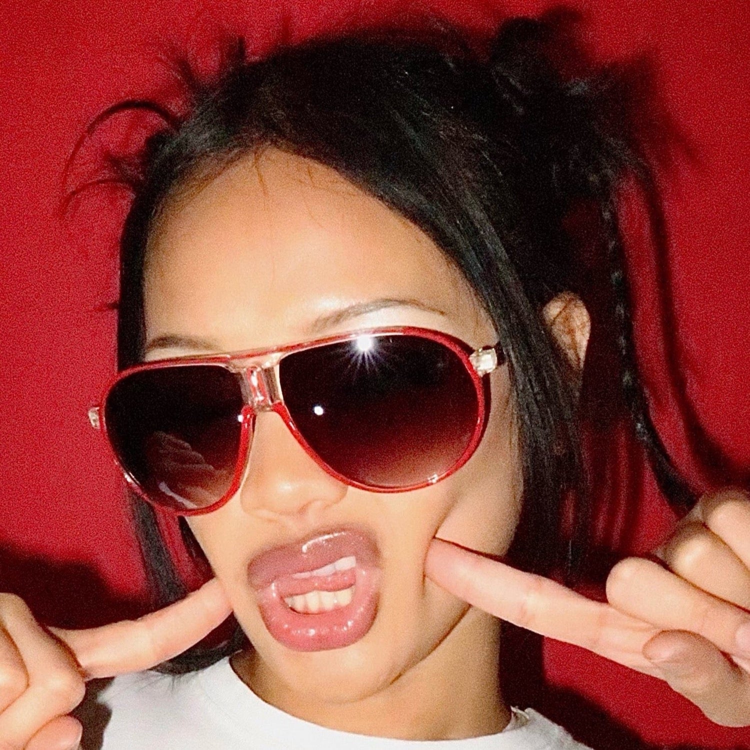 PARTY ROCK Neon Aviator Sunglasses-Giant Vintage Eyewear