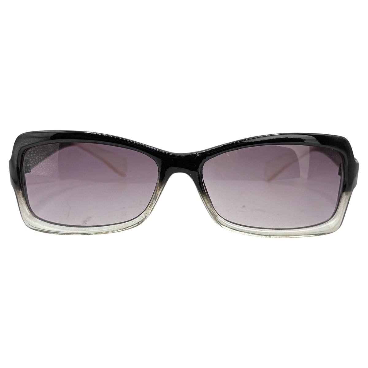 TEA Y2K Square SunglassesBlack/Clear-Giant Vintage Eyewear