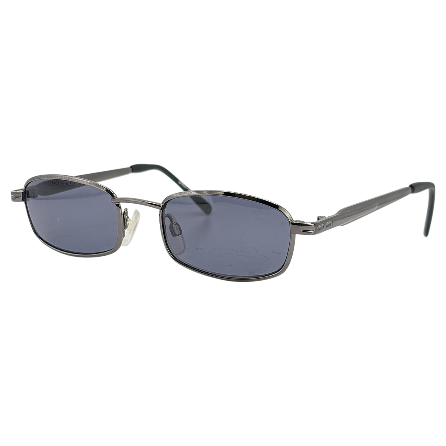 GOOD LUCK 90's Square Metal Sunglasses-Giant Vintage Eyewear