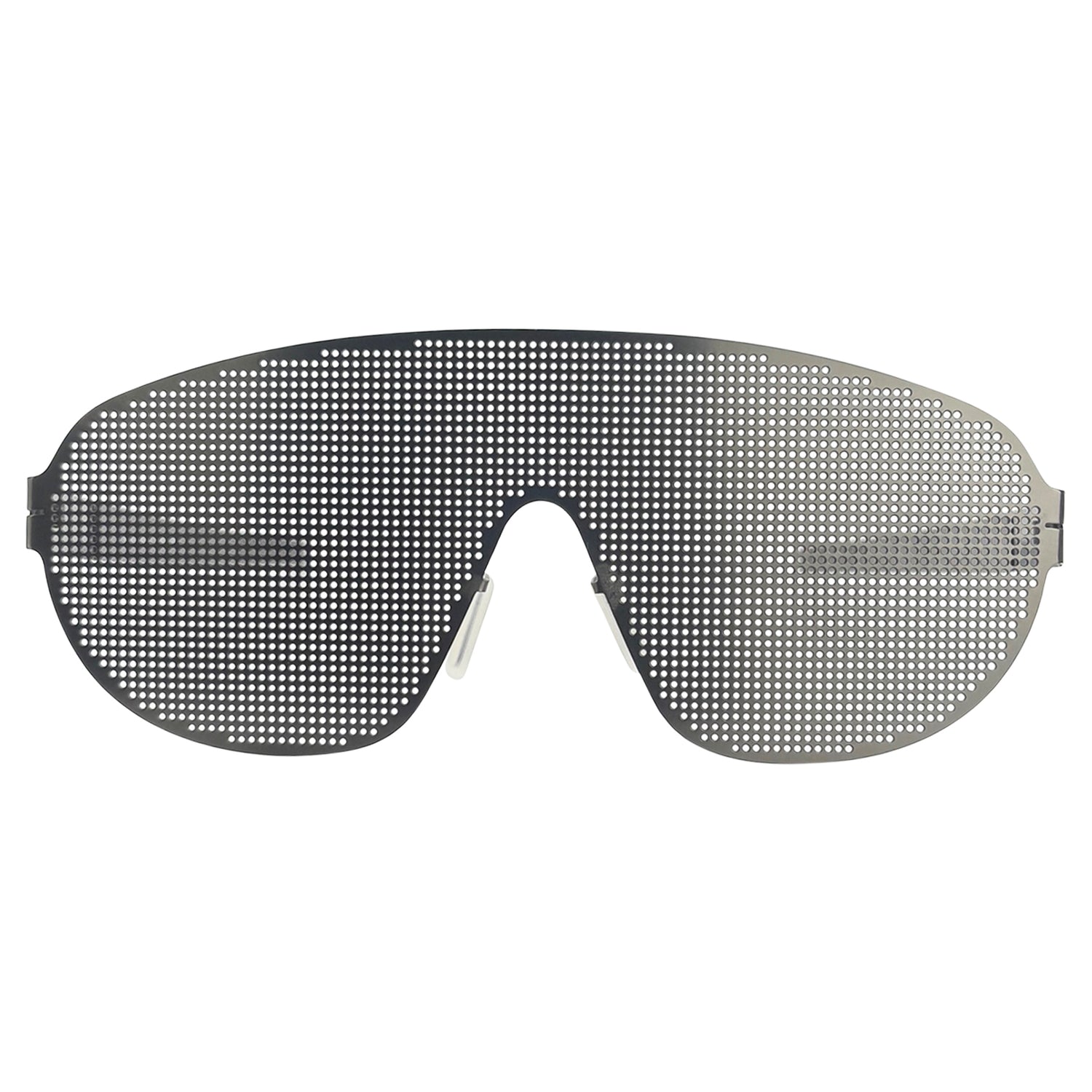 DIRTY MARTINI Metal Shield SunglassesGunmetal-Giant Vintage Eyewear