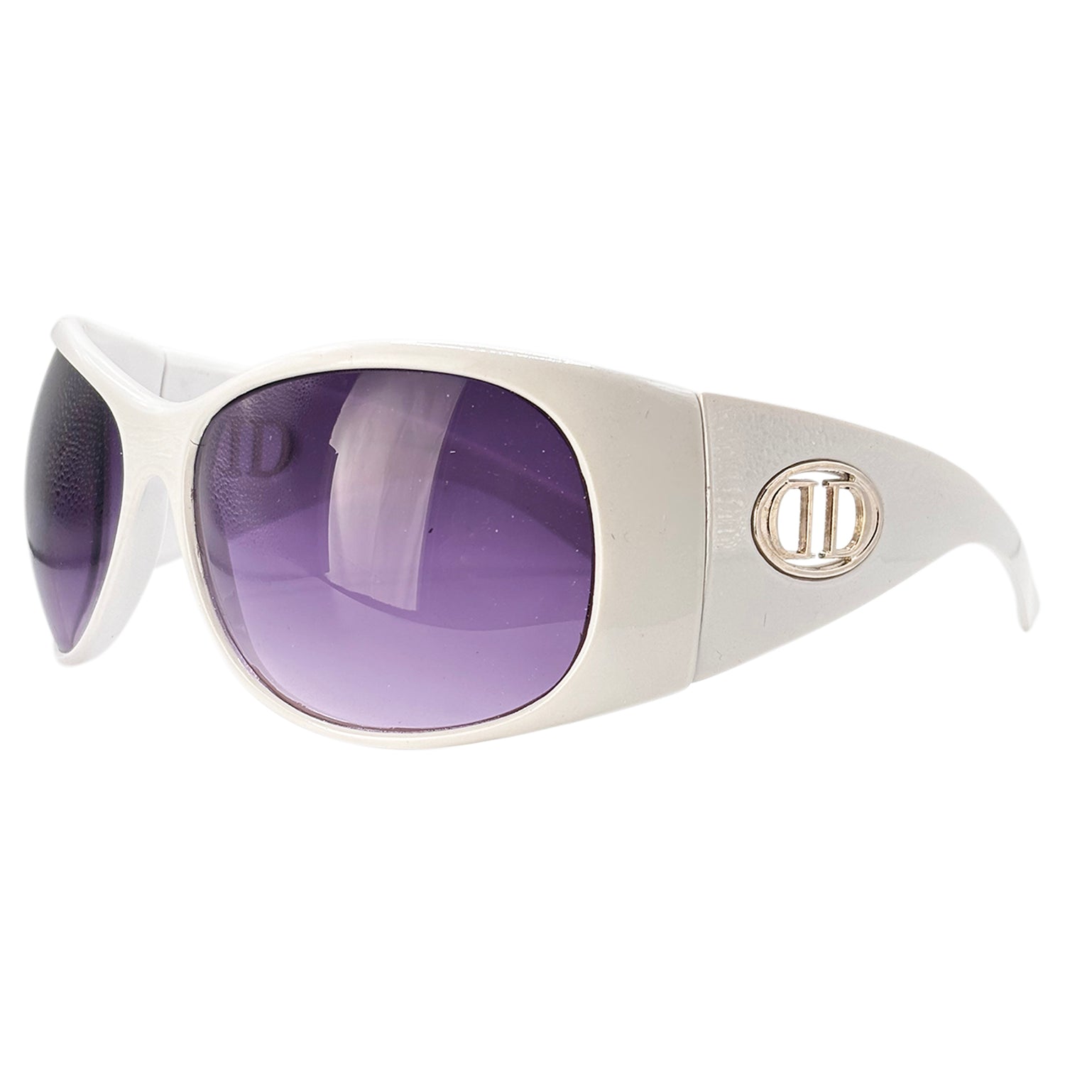 BIG DAWG Shield SunglassesWhite-Giant Vintage Eyewear