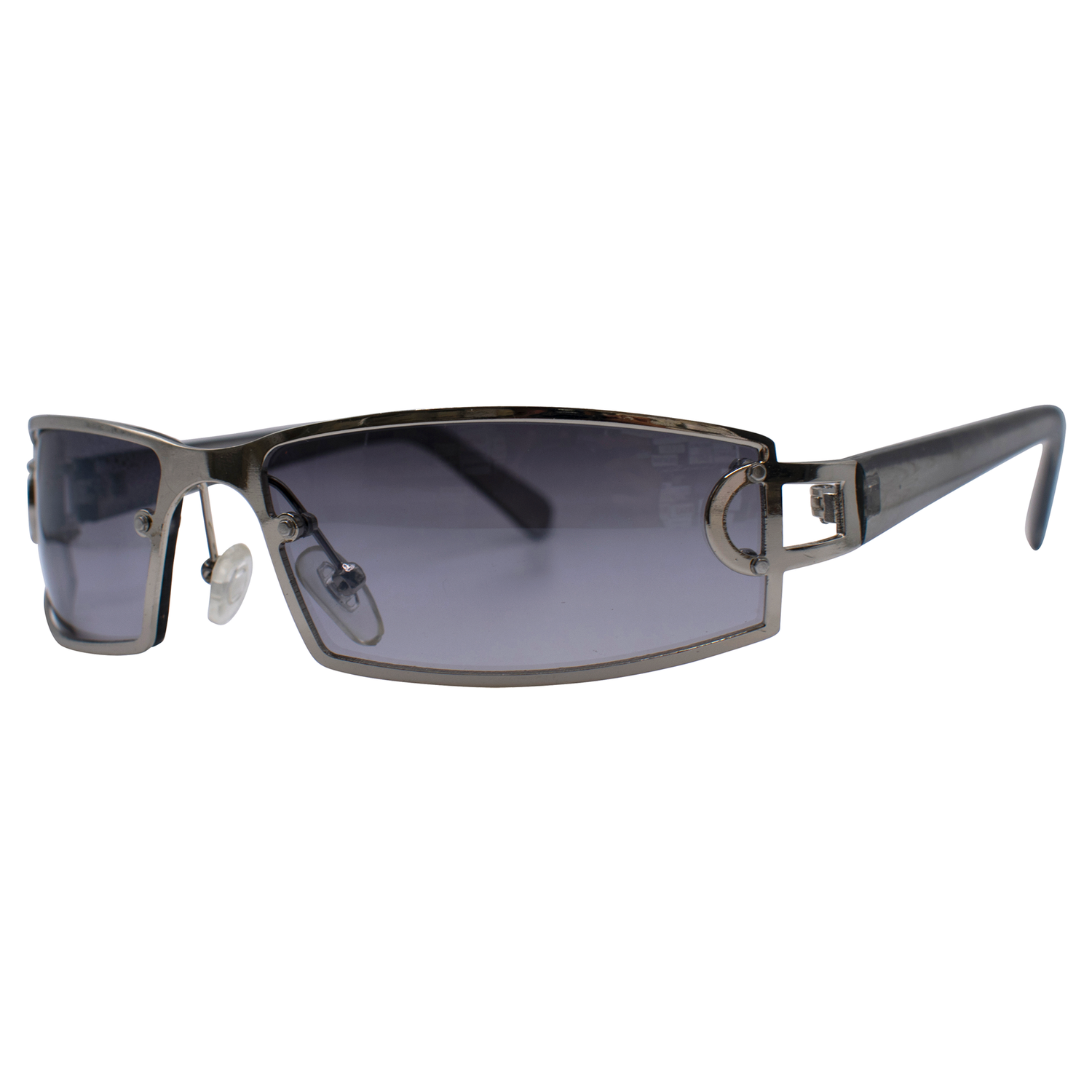 JAGGER Square Y2K SunglassesSilver/Smoke-Giant Vintage Eyewear