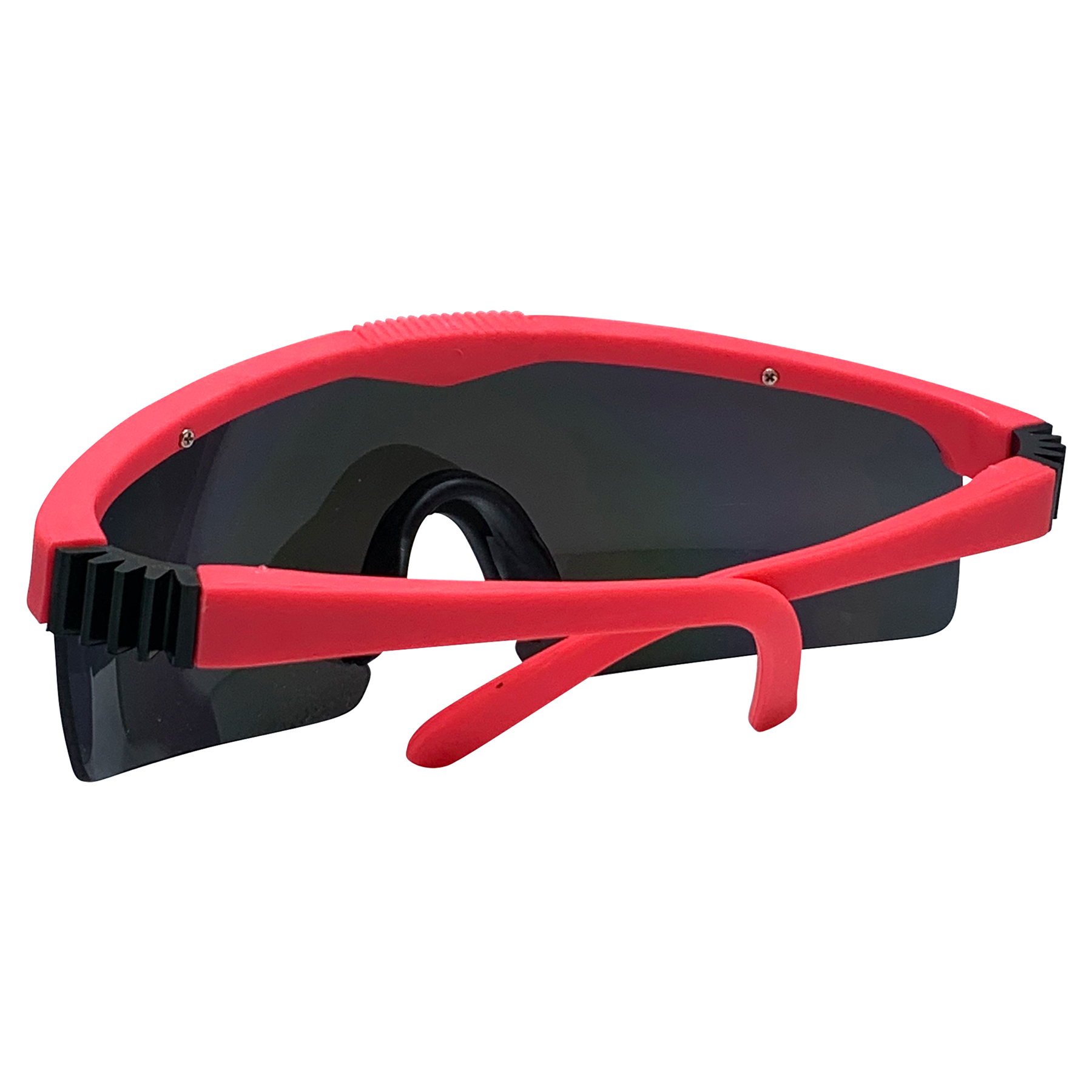 JENNER Pink Neon Wraparound Shield Sunglasses