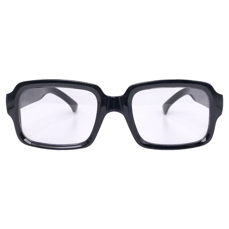 WHISTLE Clear GlassesGlossy Black-Giant Vintage Eyewear