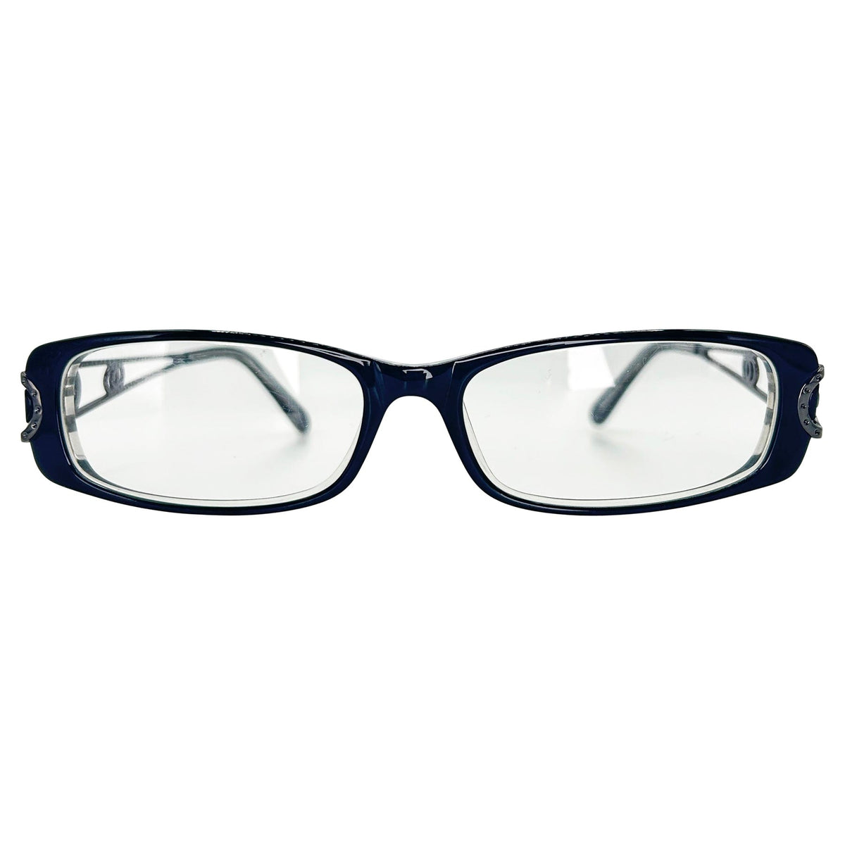 Shop Vintage KISS IT Clear Rectangular 90s Bayonetta-Style Glasses