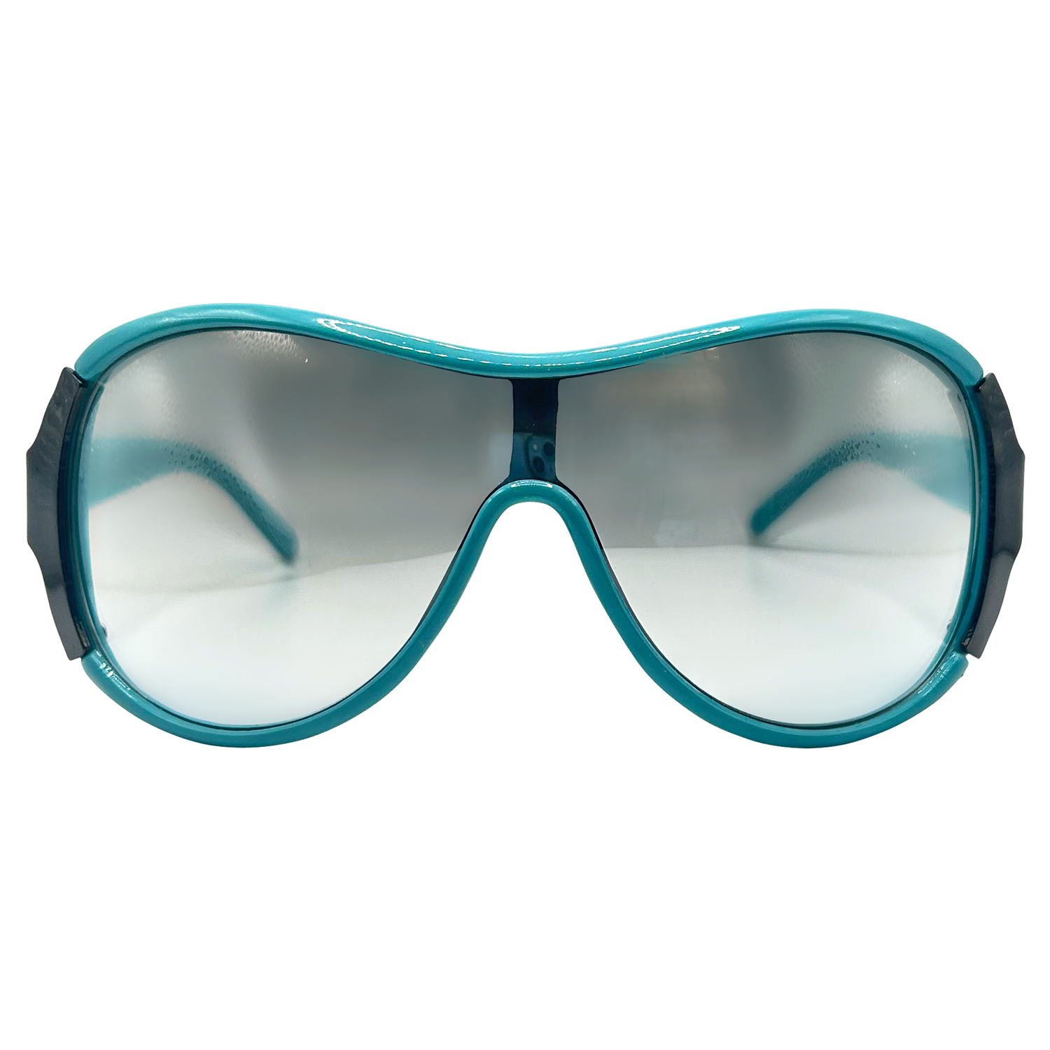 LOVES IT Y2K Shield SunglassesBlue/Flash-Giant Vintage Eyewear