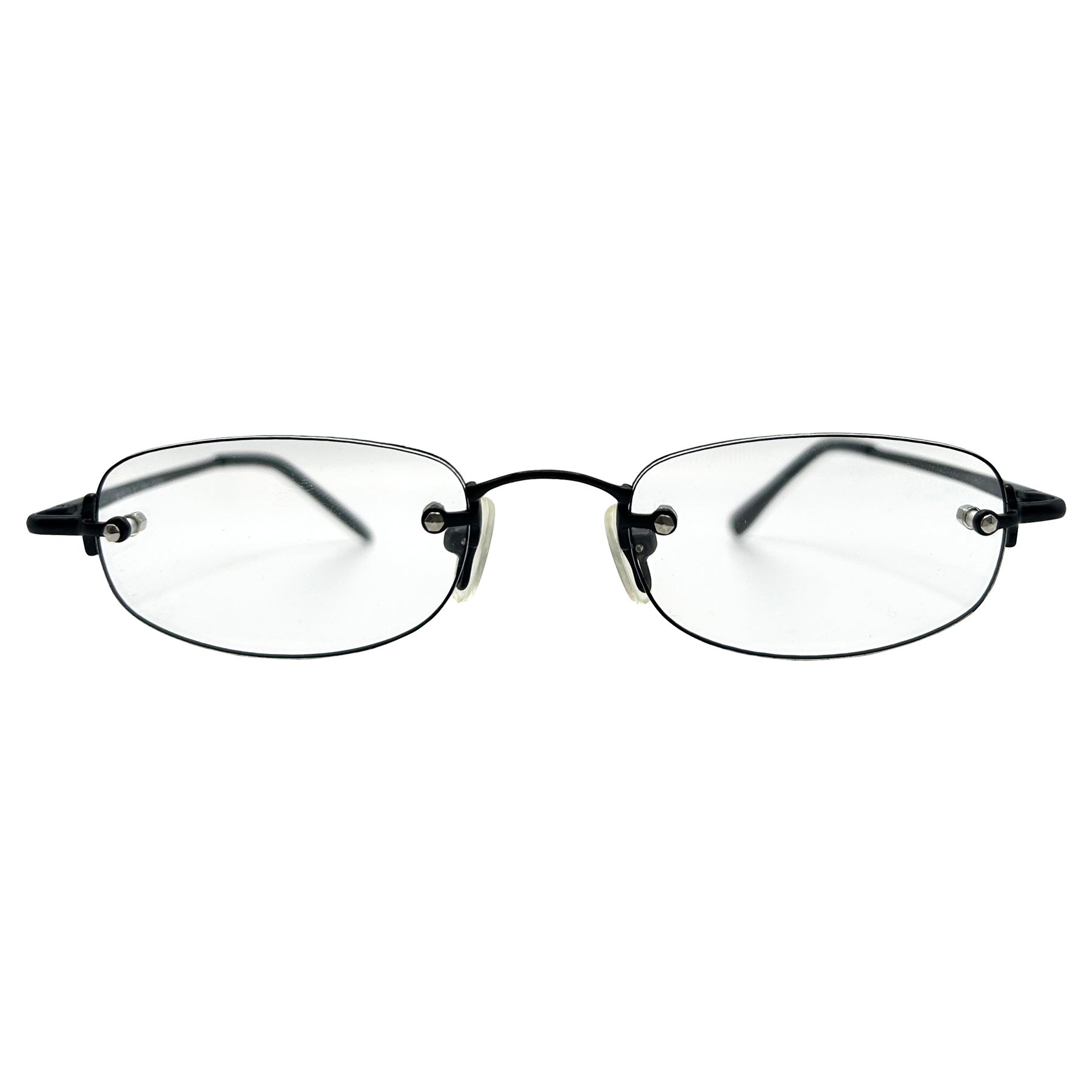 PASTOR Small Clear Rectangular 90s Glasses
