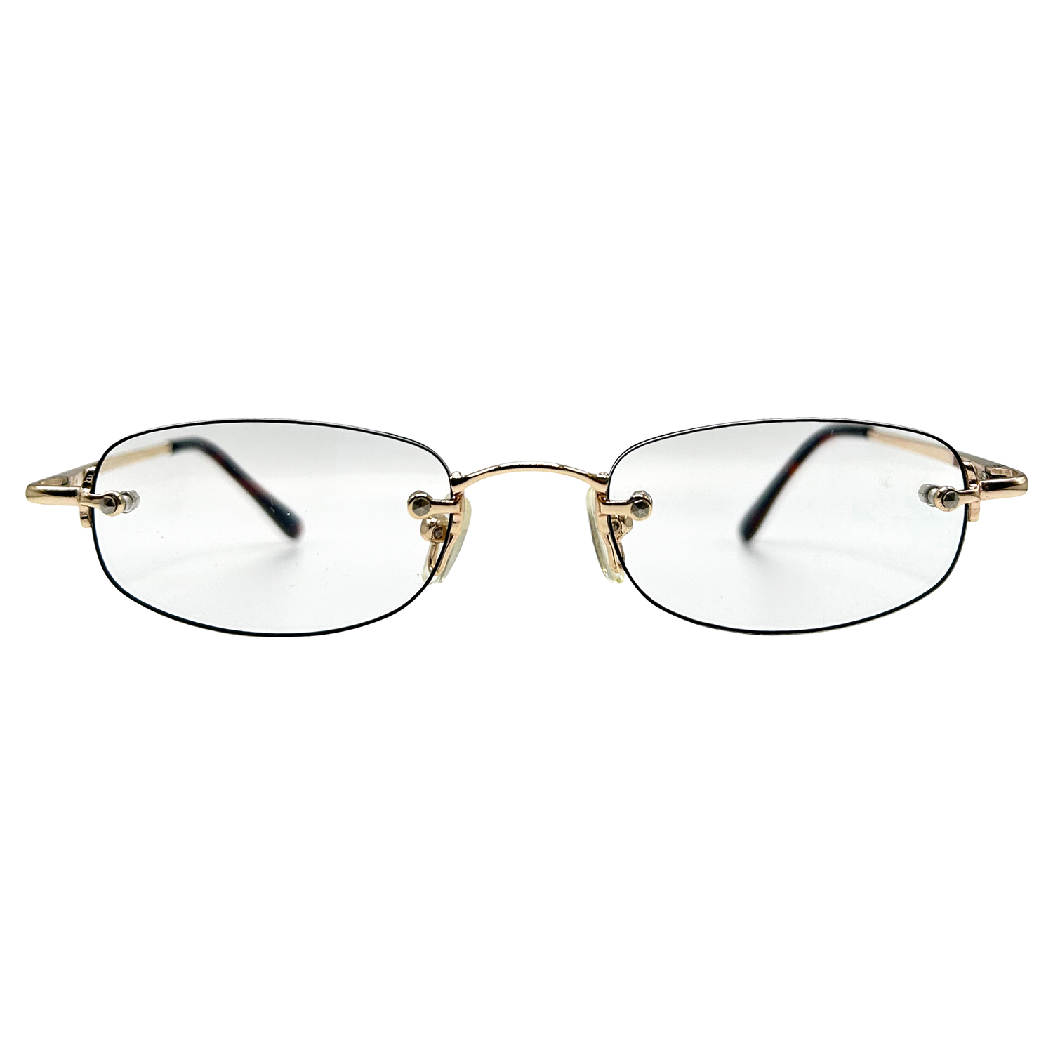 PASTOR Small Clear Rectangular 90s Glasses-Giant Vintage Eyewear