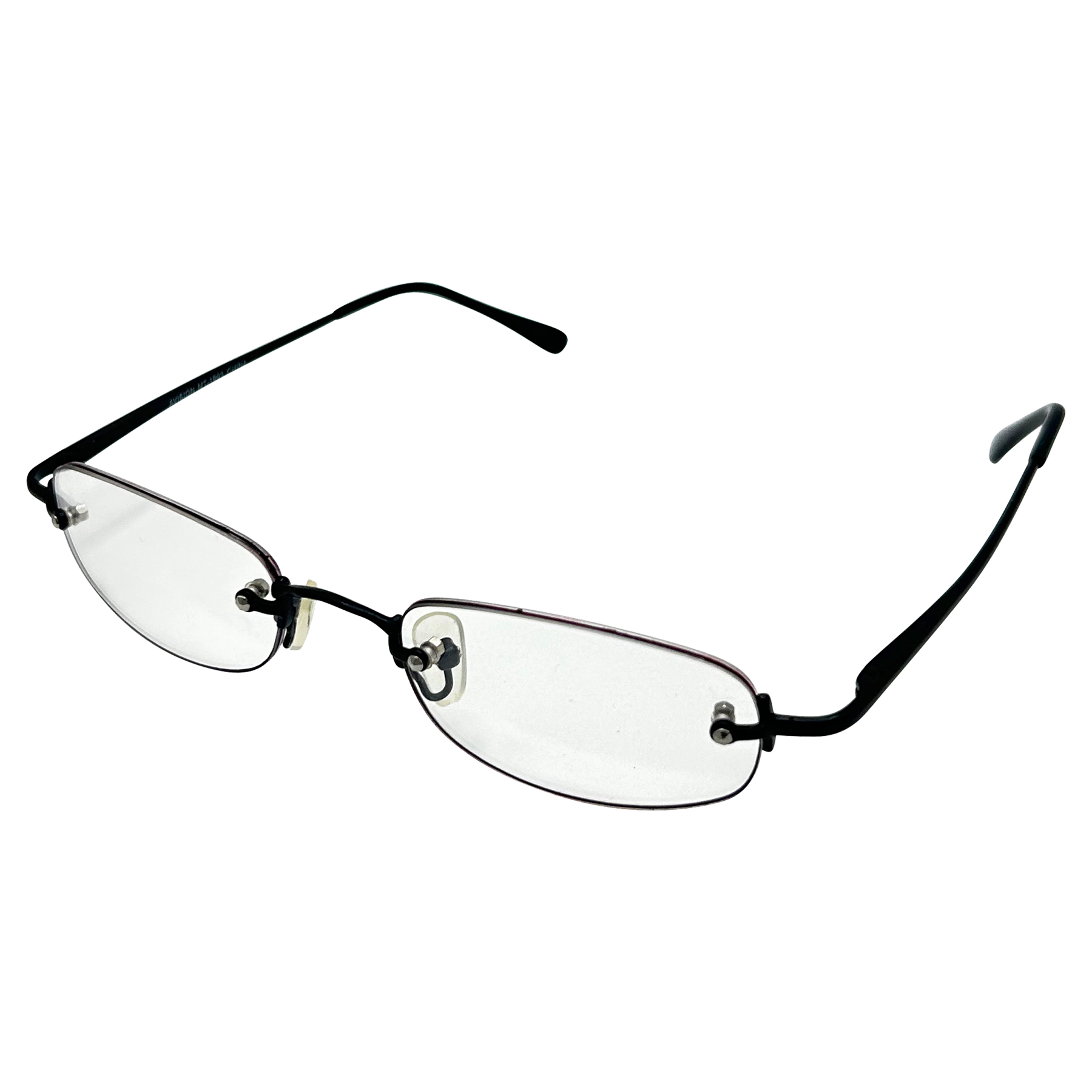 PASTOR Small Clear Rectangular 90s Glasses