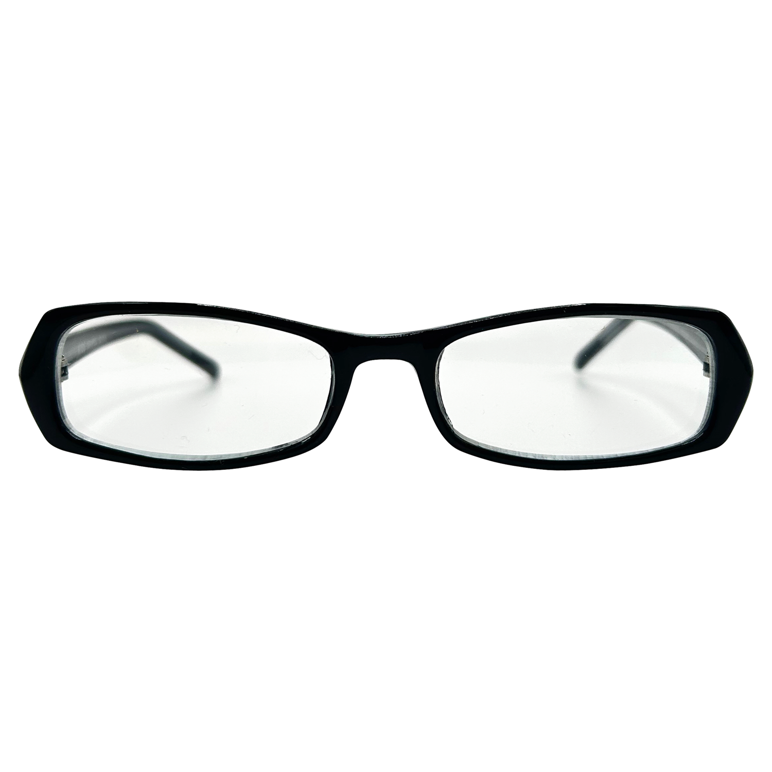 PEP TALK Clear Bayonetta-Style 90s Glasses-Giant Vintage Eyewear