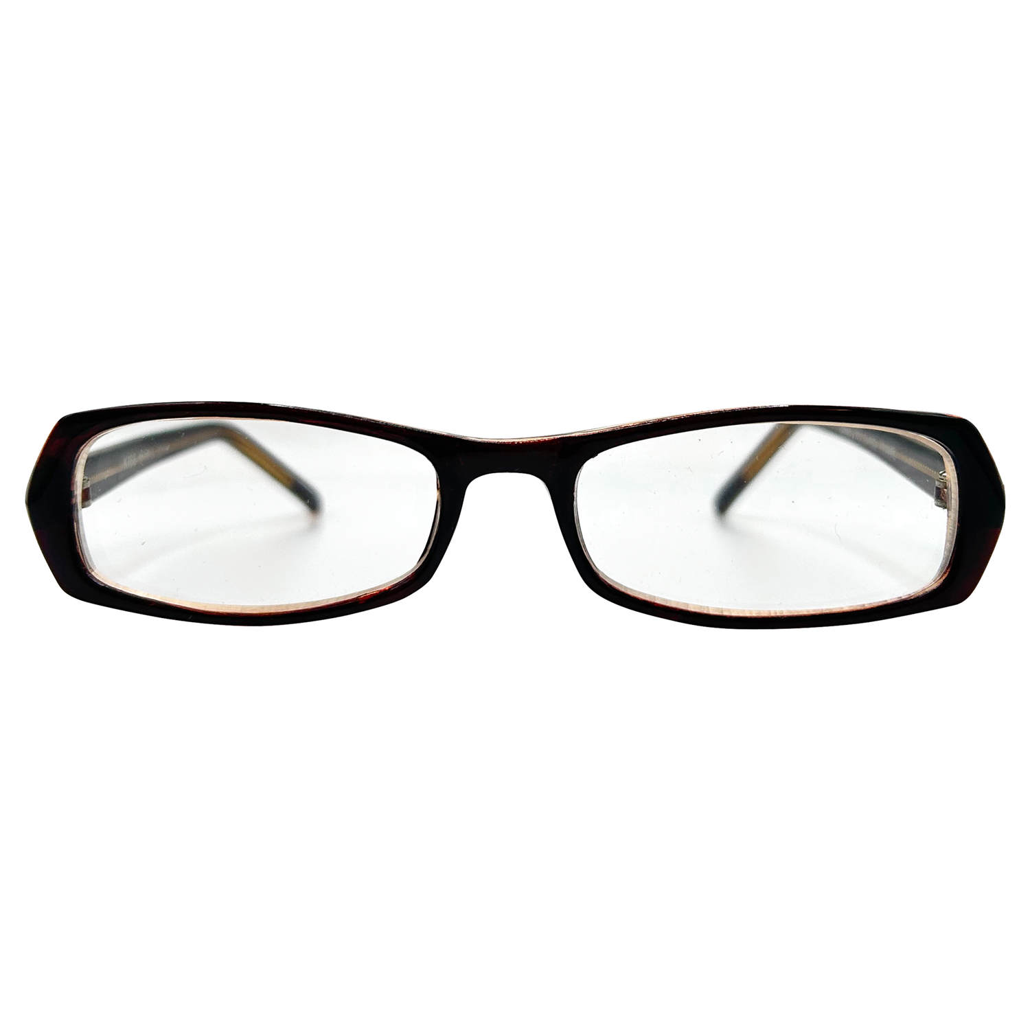 PEP TALK Clear Bayonetta-Style 90s Glasses-Giant Vintage Eyewear