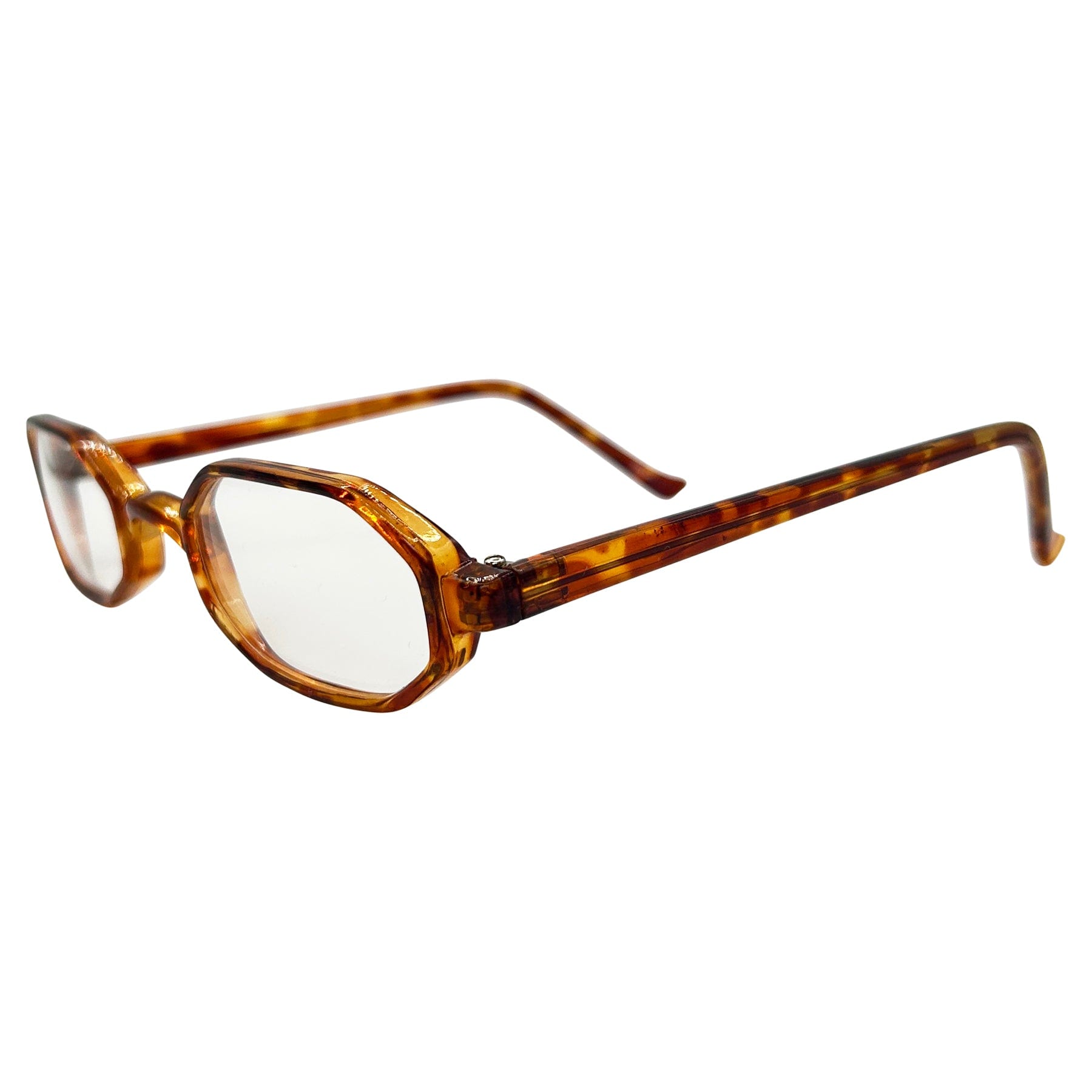 PINE Demi Clear Bayonetta-Style 90s Glasses