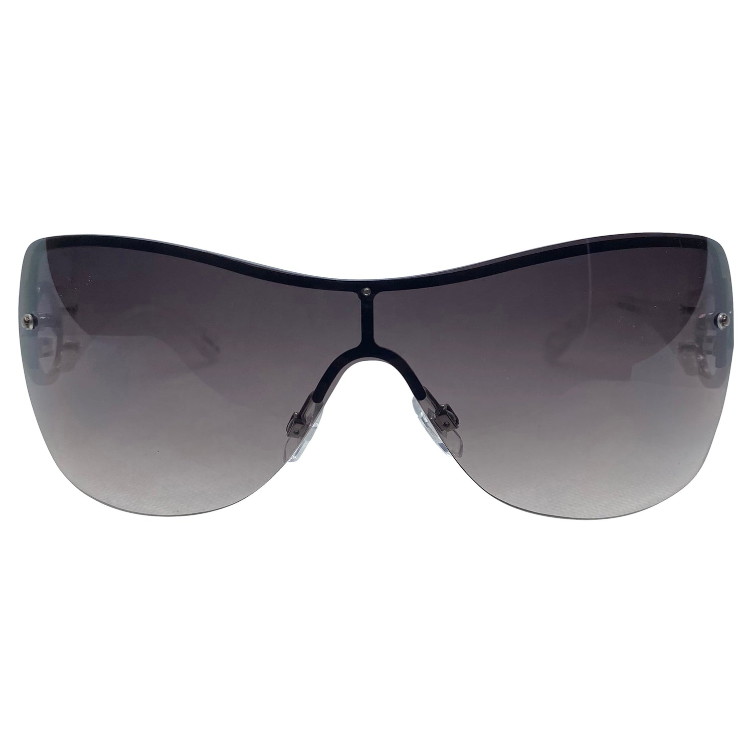 PRIORITY Rimless Shield Sunglasses-Giant Vintage Eyewear