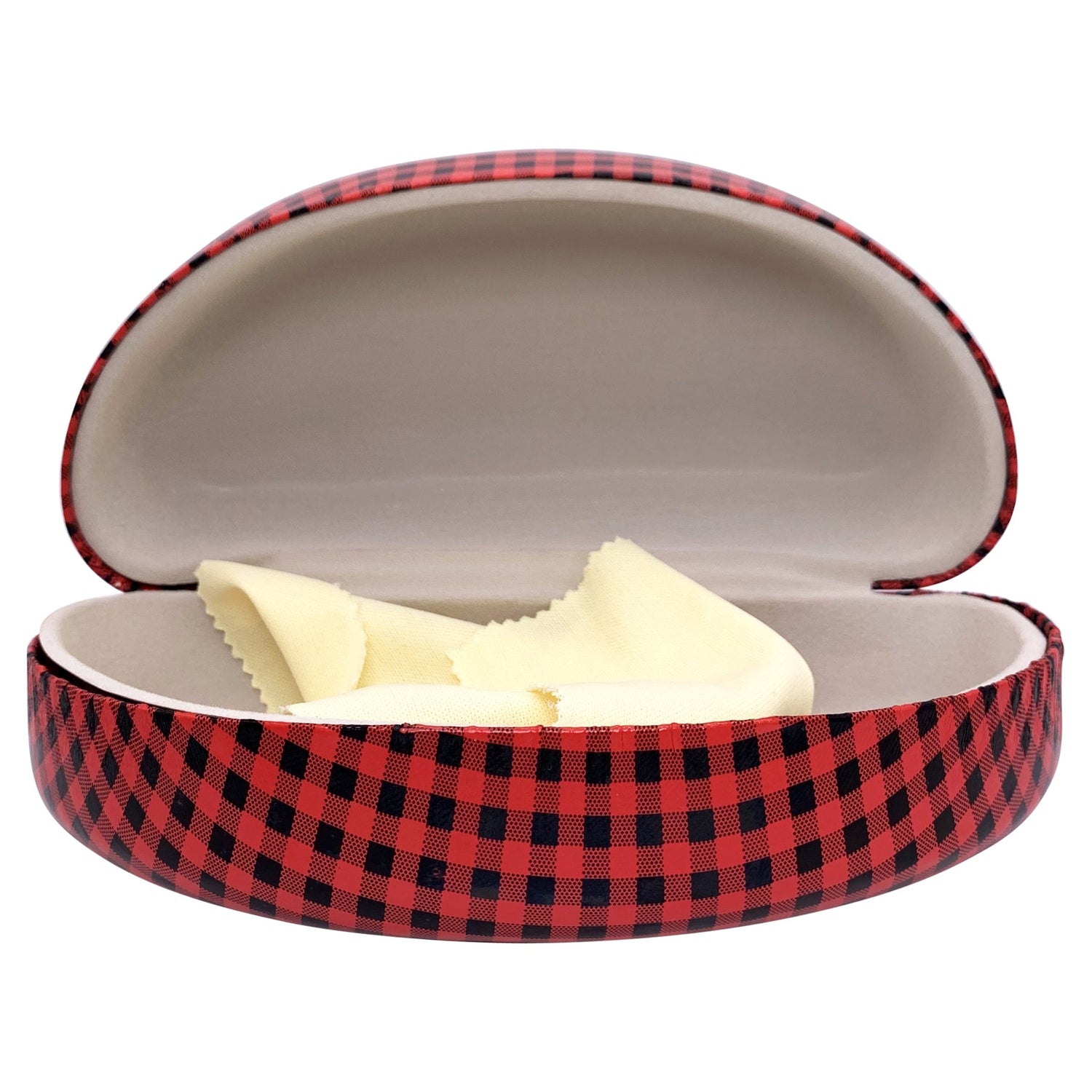 PUNK CHECKERED Sunglasses CaseRed-Giant Vintage Eyewear