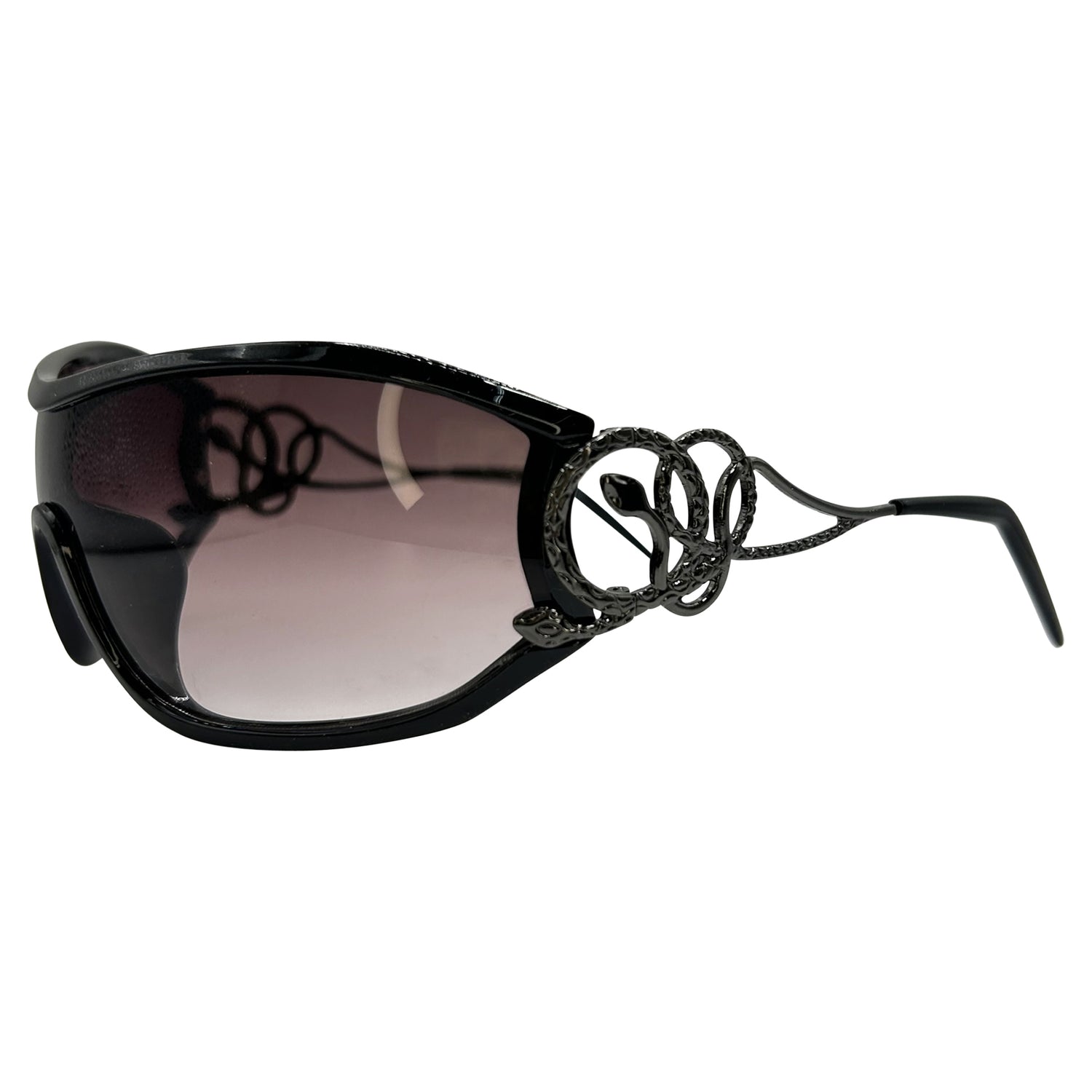PYTHON Wraparound Shield Sunglasses-Giant Vintage Eyewear