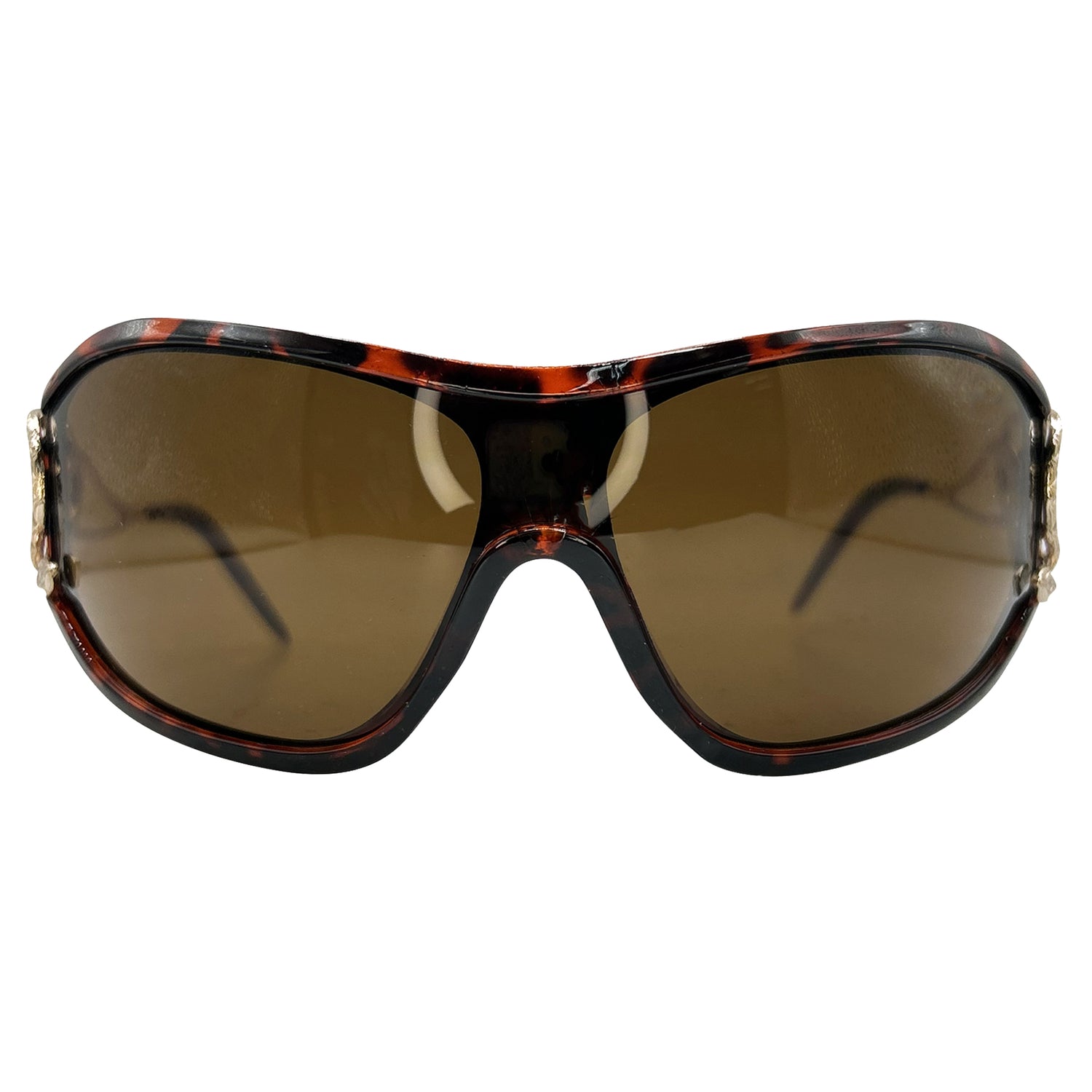 PYTHON Wraparound Shield Sunglasses-Giant Vintage Eyewear