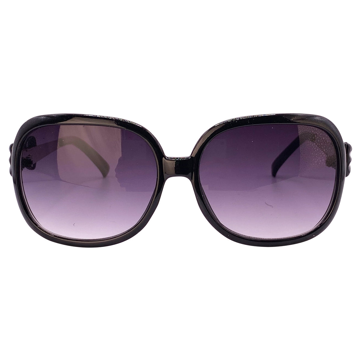 TONGUE Tied Boho Square SunglassesBlack-Giant Vintage Eyewear