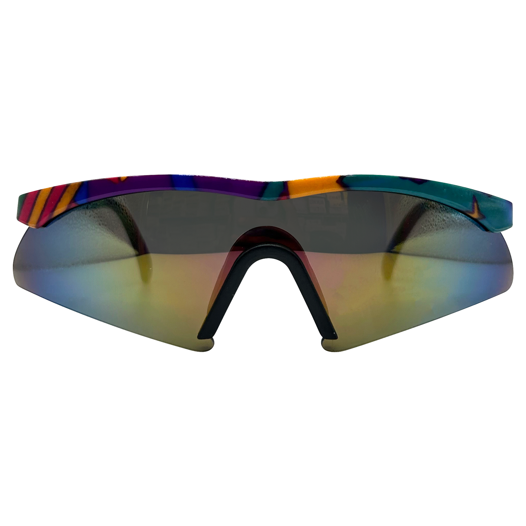 Shop RADICAL Sporty Shield 80s Vintage Fashion Sunglasses Blue RV