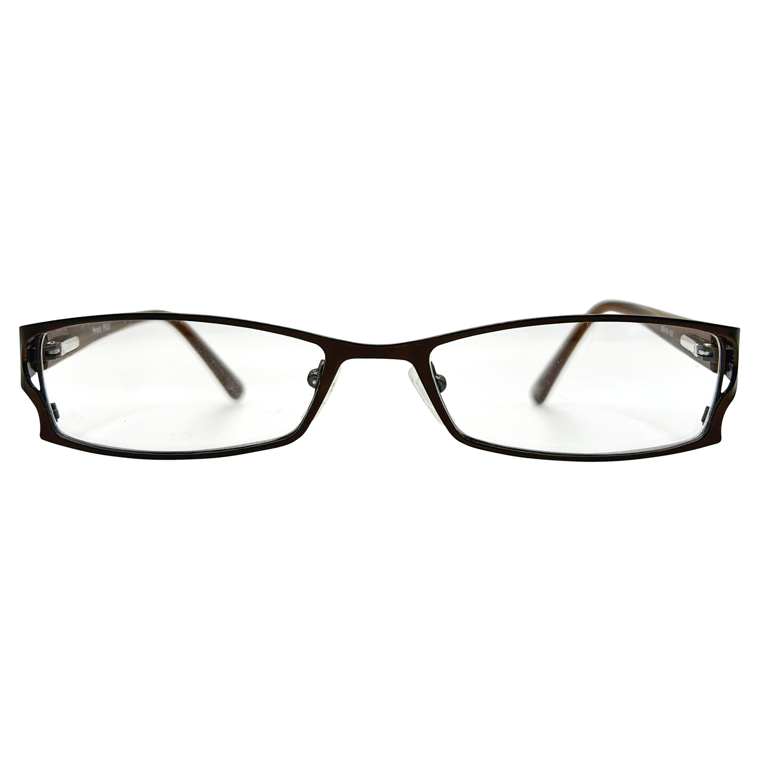 RIOT Small Clear Rectangular 90s Glasses-Giant Vintage Eyewear