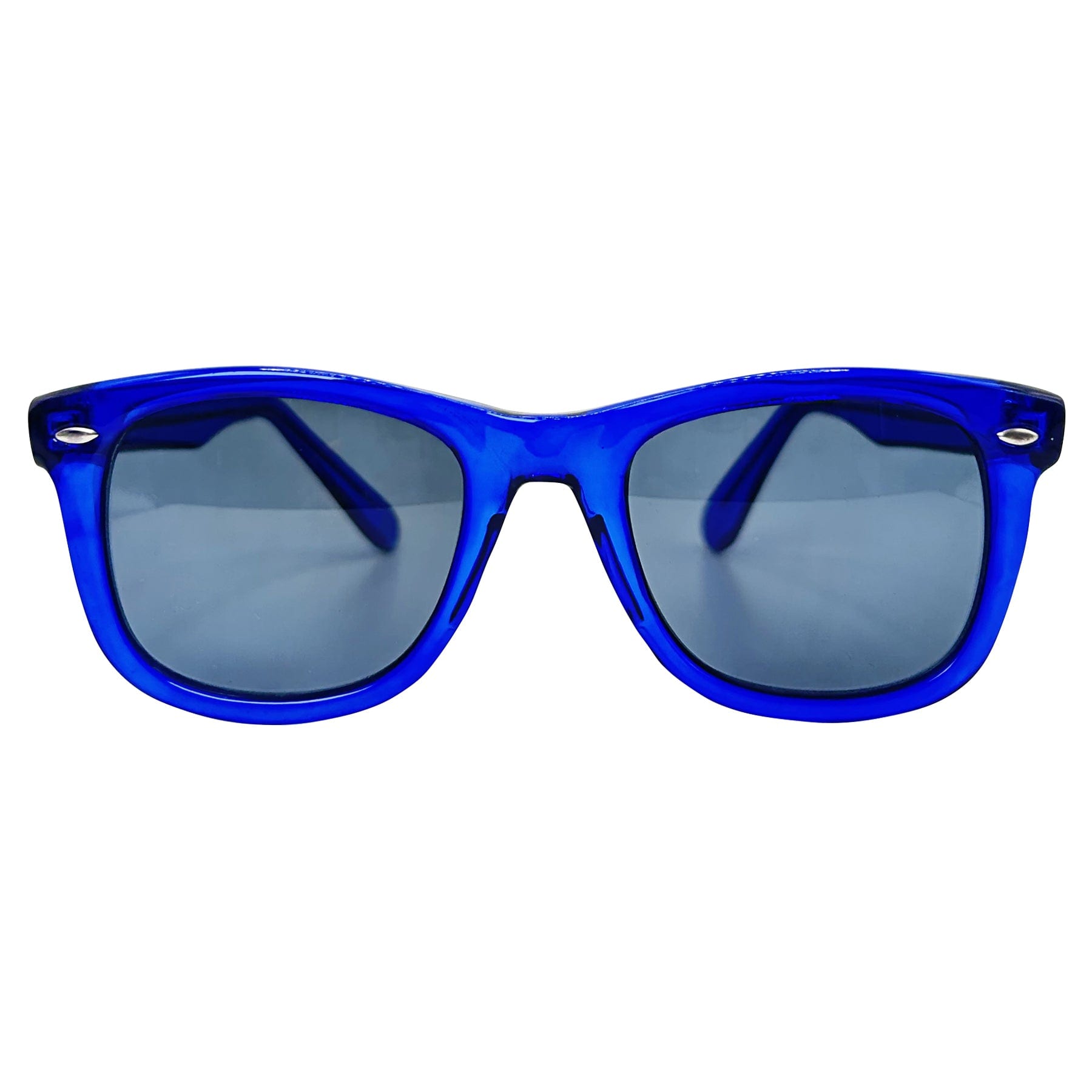 vintage sunglasses with a crystal blue classic frame