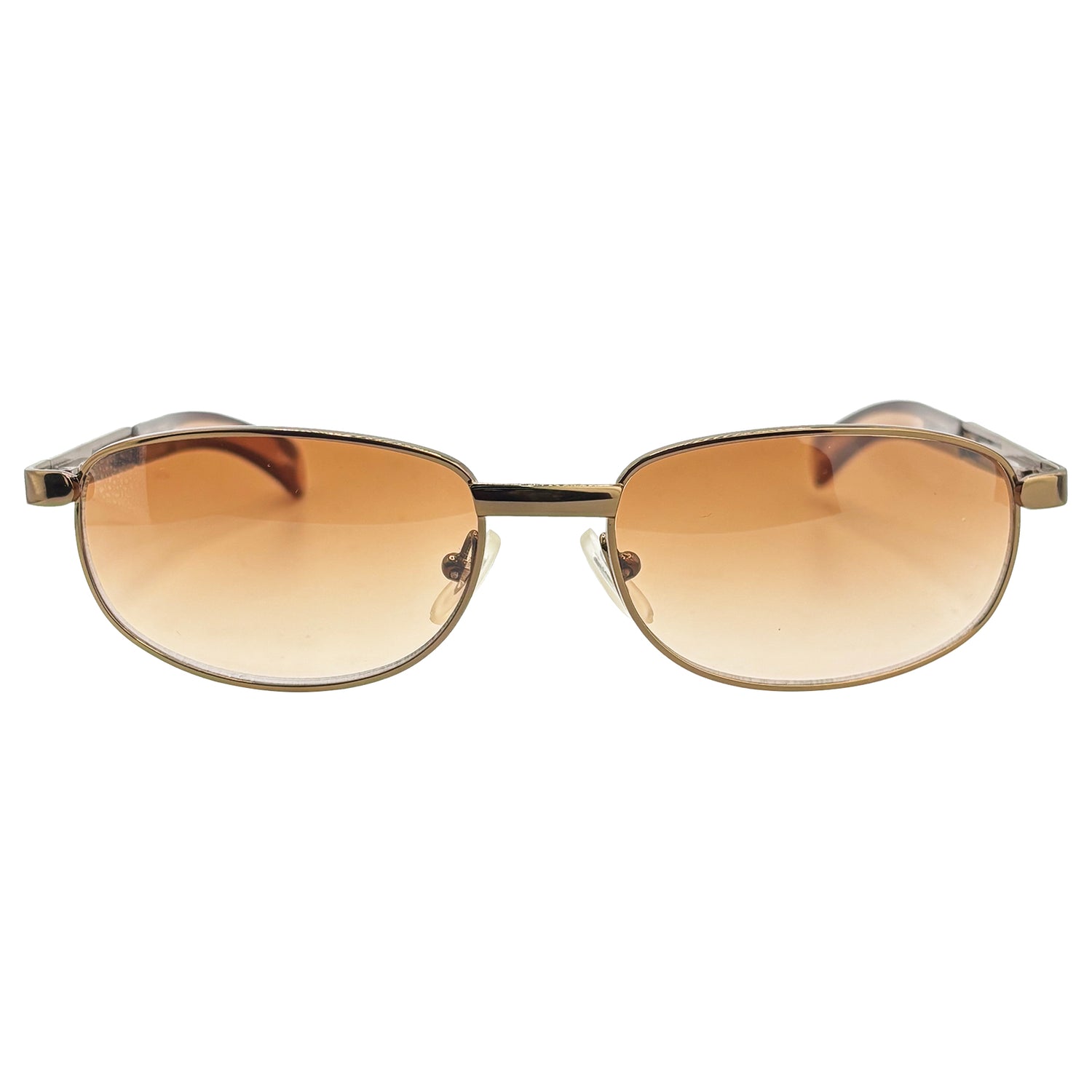 SAMBA 90's Oval Metal SunglassesCopper/Amber-Giant Vintage Eyewear