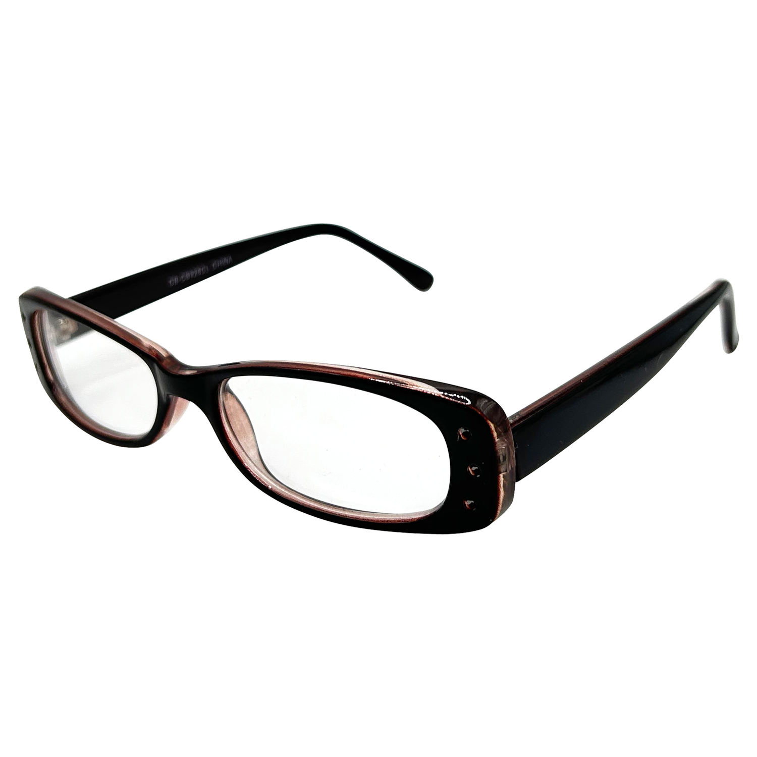 SATELLITE Small Clear Rectangular 90s GlassesGrape-Giant Vintage Eyewear
