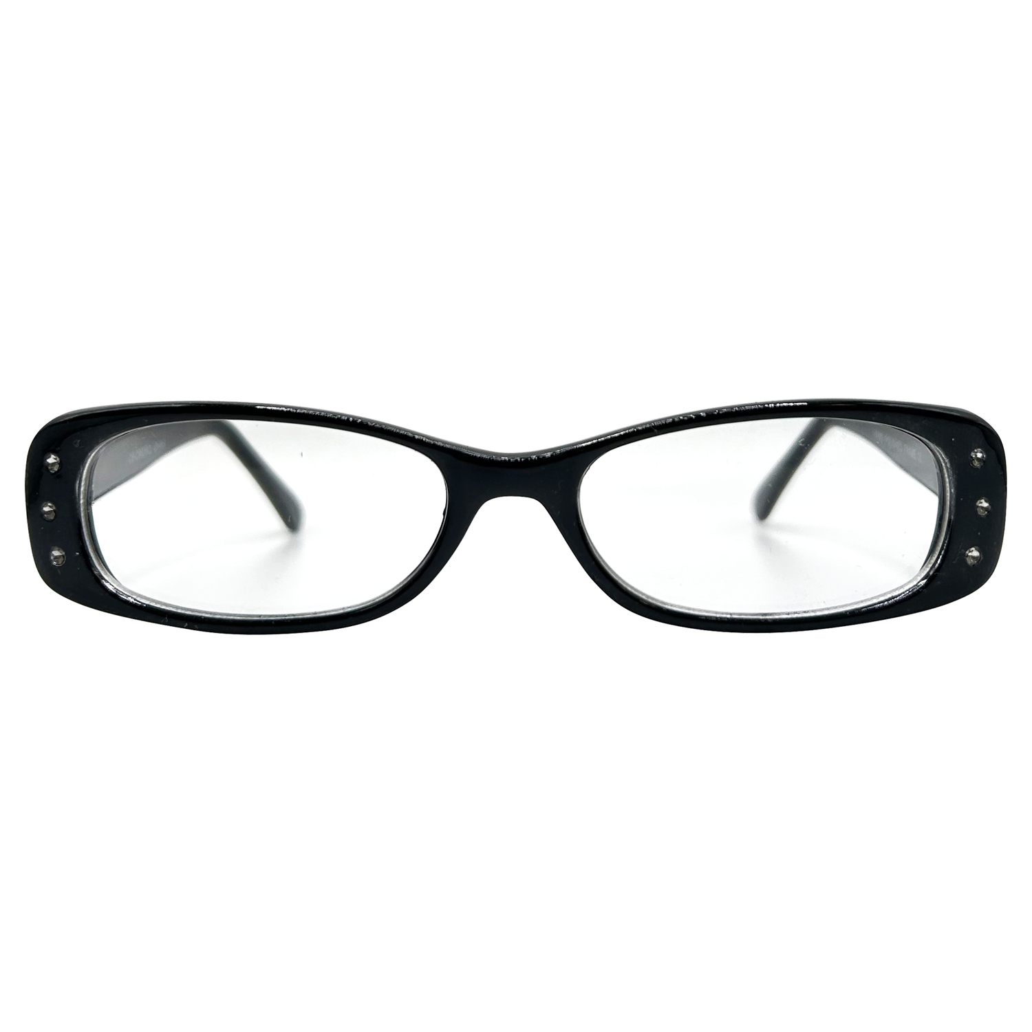 SATELLITE Small Clear Rectangular 90s Glasses-Giant Vintage Eyewear