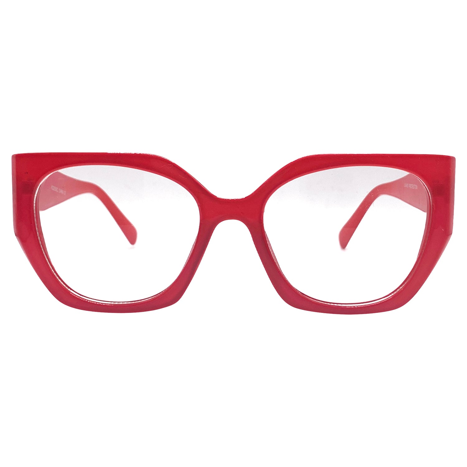 SHIRLEY TEMPLE Oversized Clear GlassesRed-Giant Vintage Eyewear